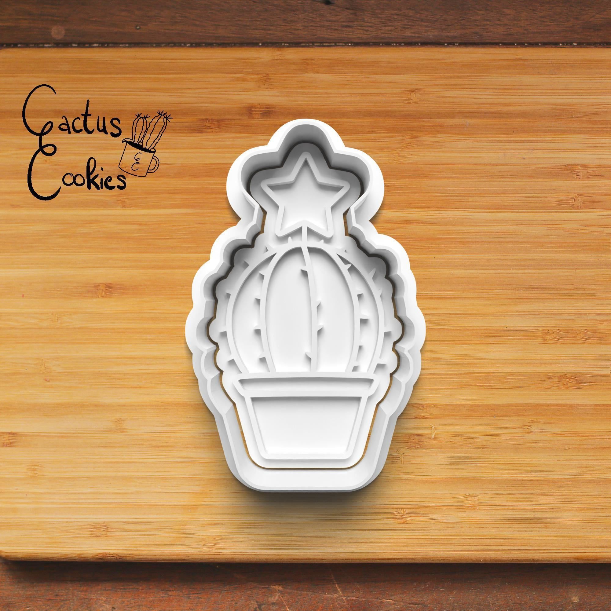 Christmas Cactus Cookie Cutter Stl File for 3d Printer 0494 3D print model_4