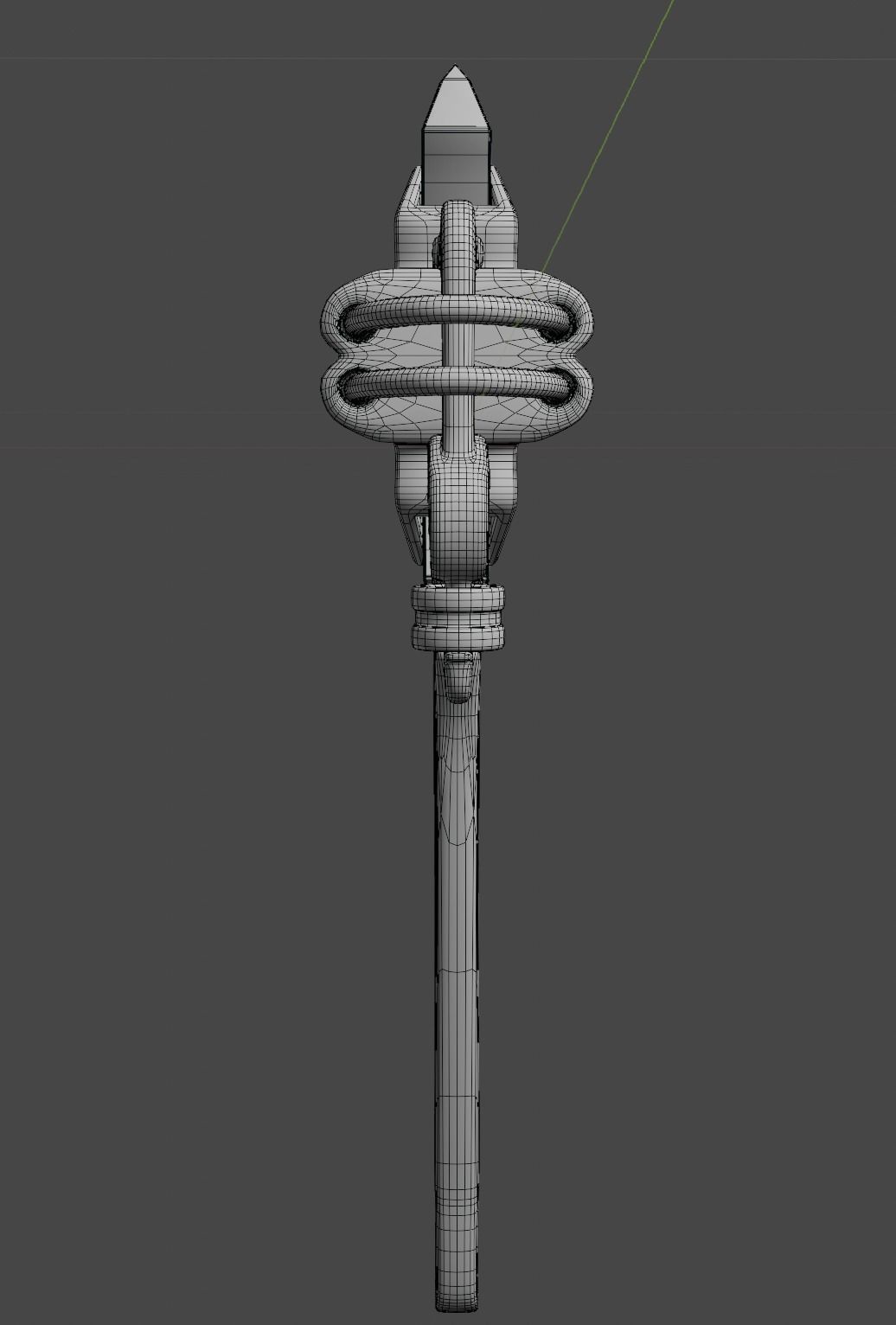 The axe of survival Axe wrench adjustable Low-poly 3D model_11