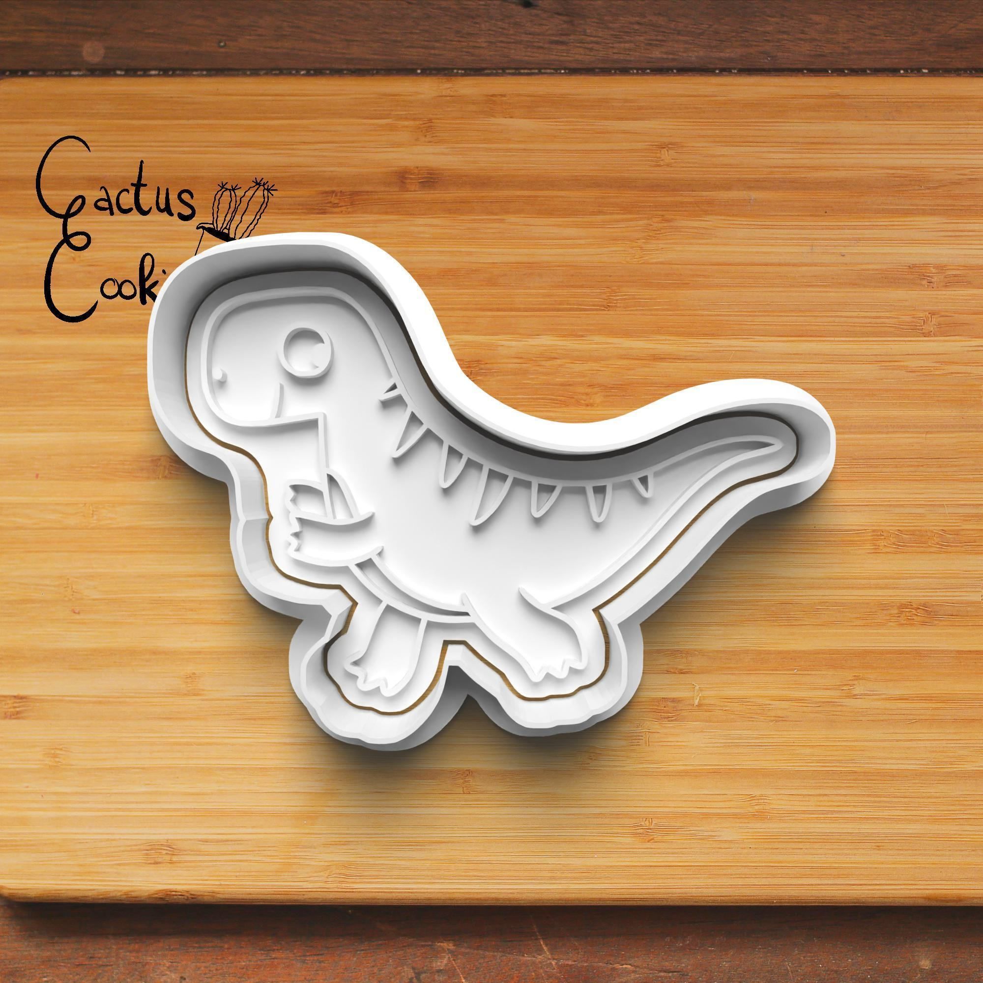 Dinosaurs Cookie Cutter Stl File for 3d Printer 0238 3D print model_4