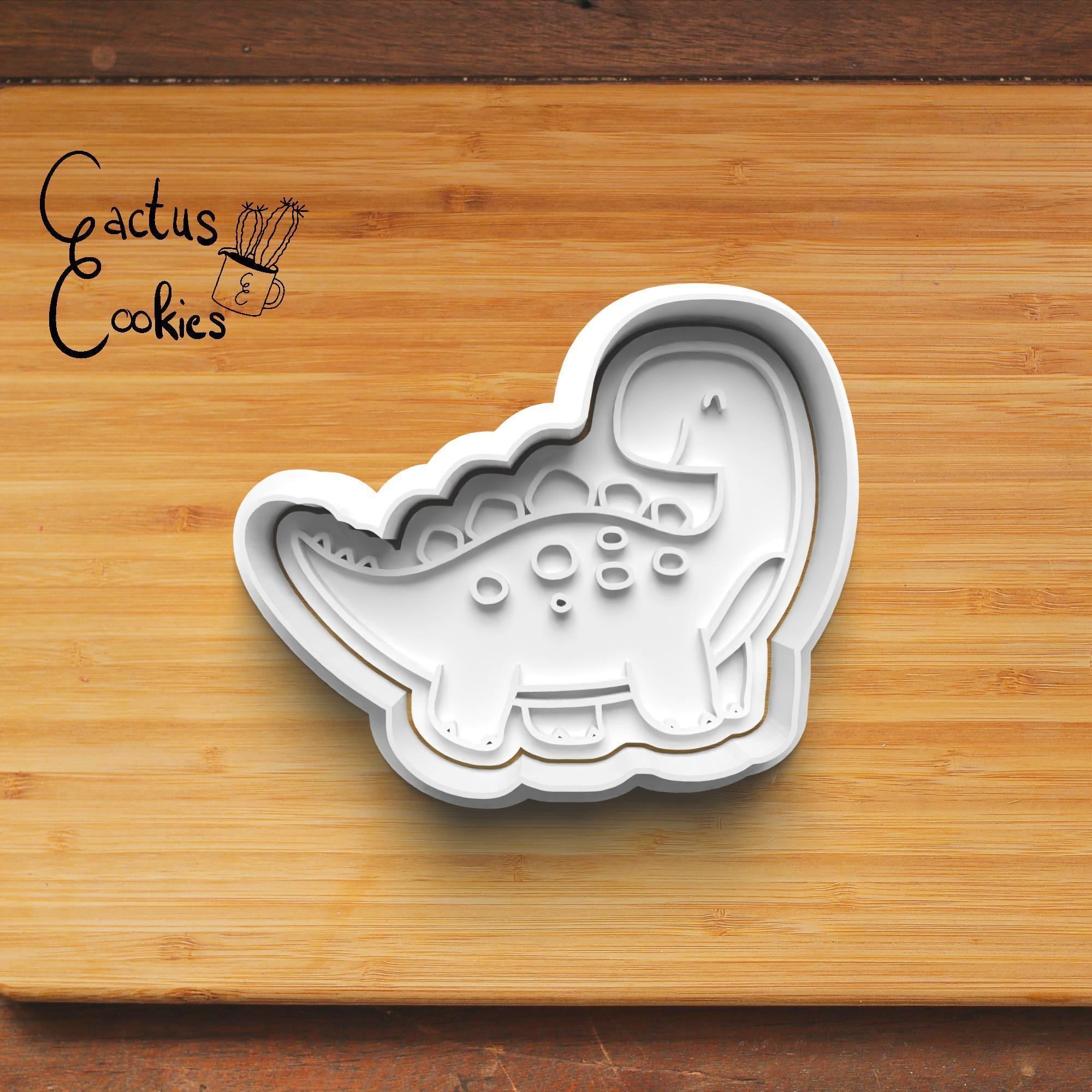 Dinosaurs Cookie Cutter Stl File for 3d Printer 0238 3D print model_3