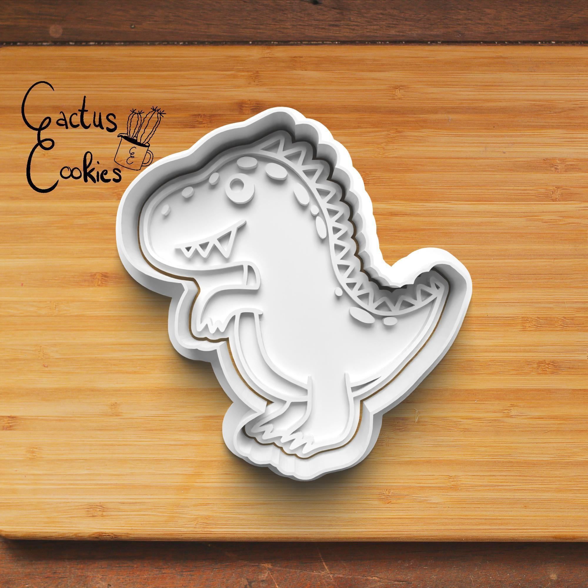 Dino Cookie Cutter Stl File for 3d Printer 0194 3D print model_3