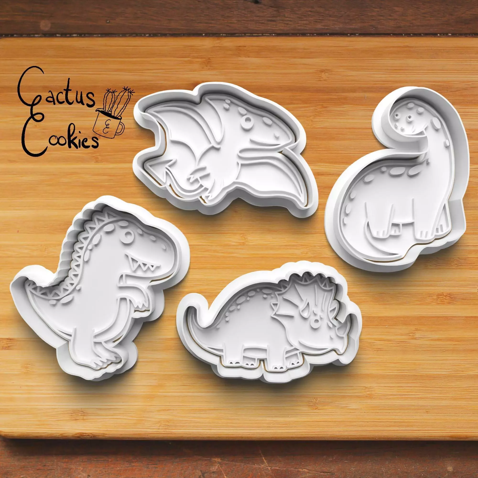 Dino Cookie Cutter Stl File for 3d Printer 0194 3D print model_0