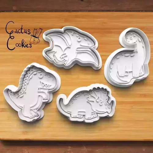 Dino Cookie Cutter Stl File for 3d Printer 0194 3D print model Dino Cookie Cutter Stl File for 3d Printer 0194 3D print model