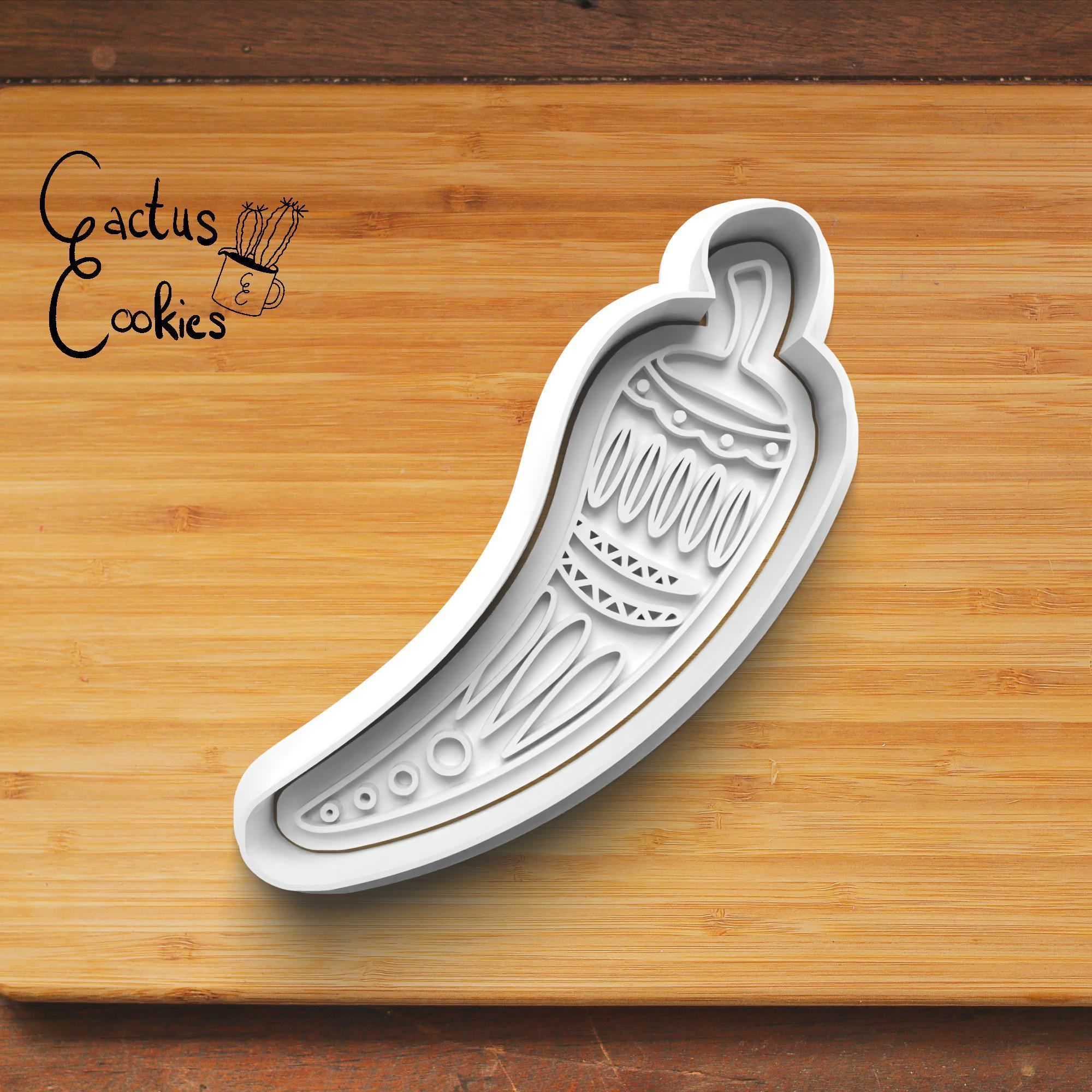 Dia De Muertos Cookie Cutter Stl File for 3d Printer 0337 3D print model_4