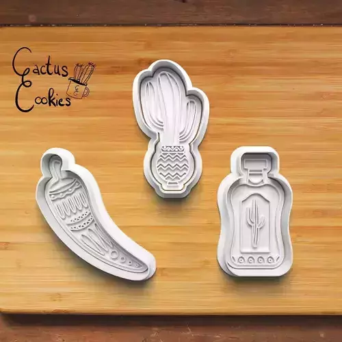 Dia De Muertos Cookie Cutter Stl File for 3d Printer 0337 3D print model