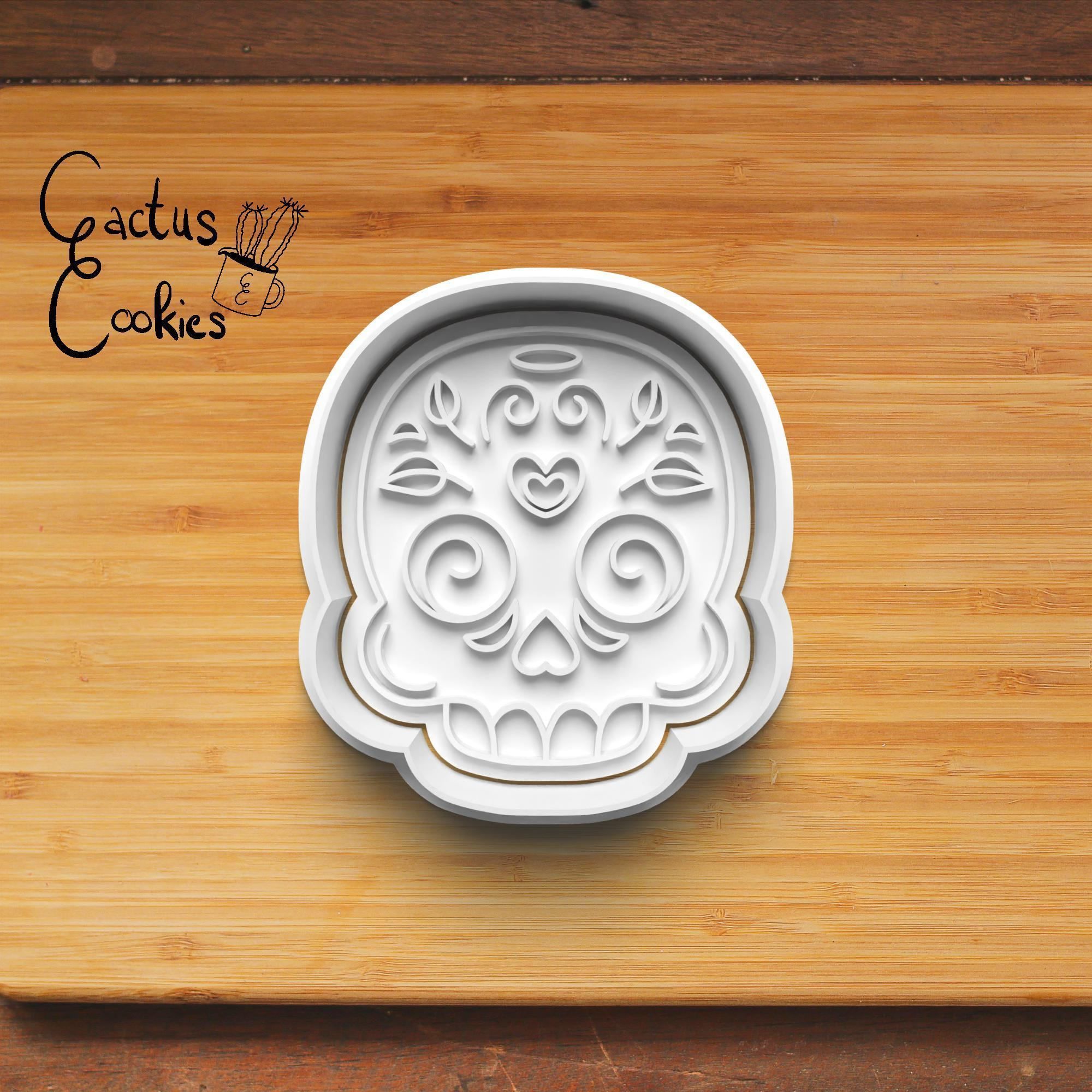 Dia De Muertos Cookie Cutter Stl File for 3d Printer 0335 3D print model_2