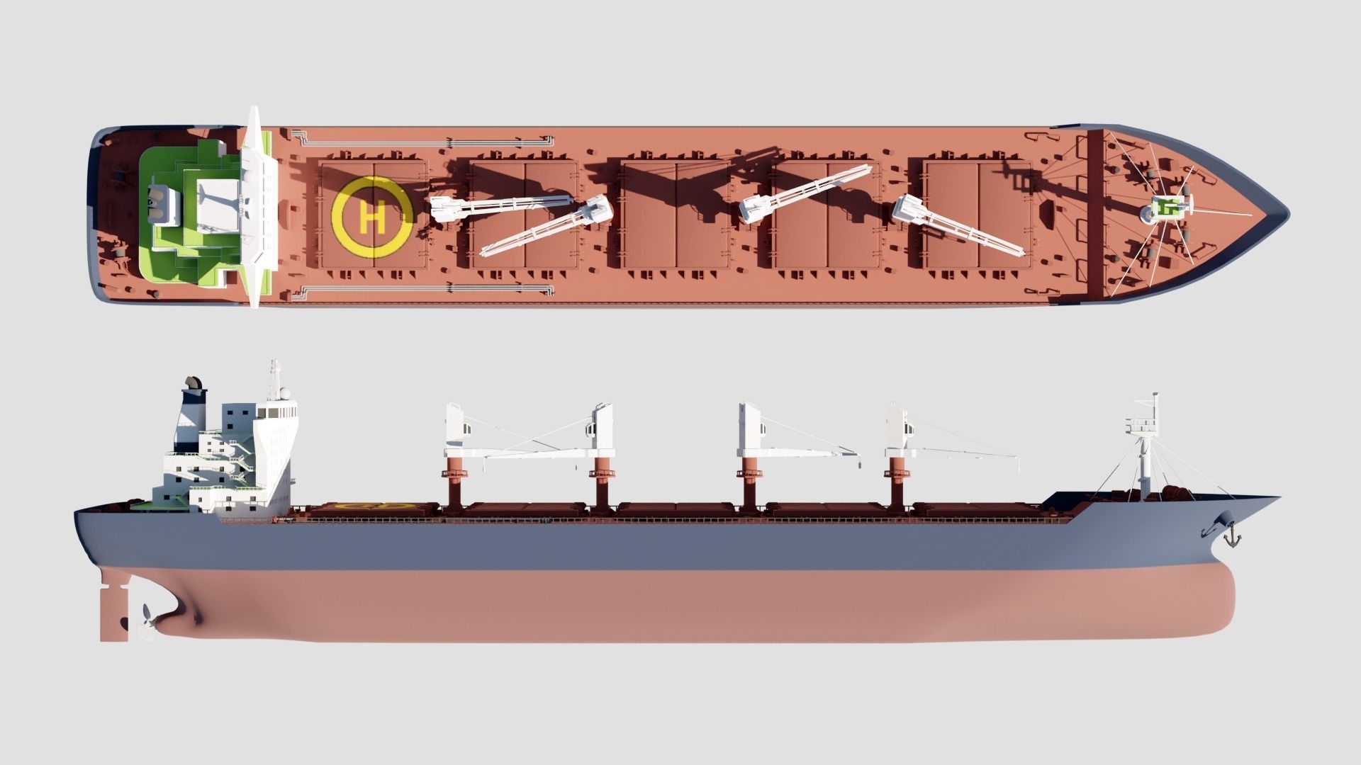 Bulk Ship 3D model_3