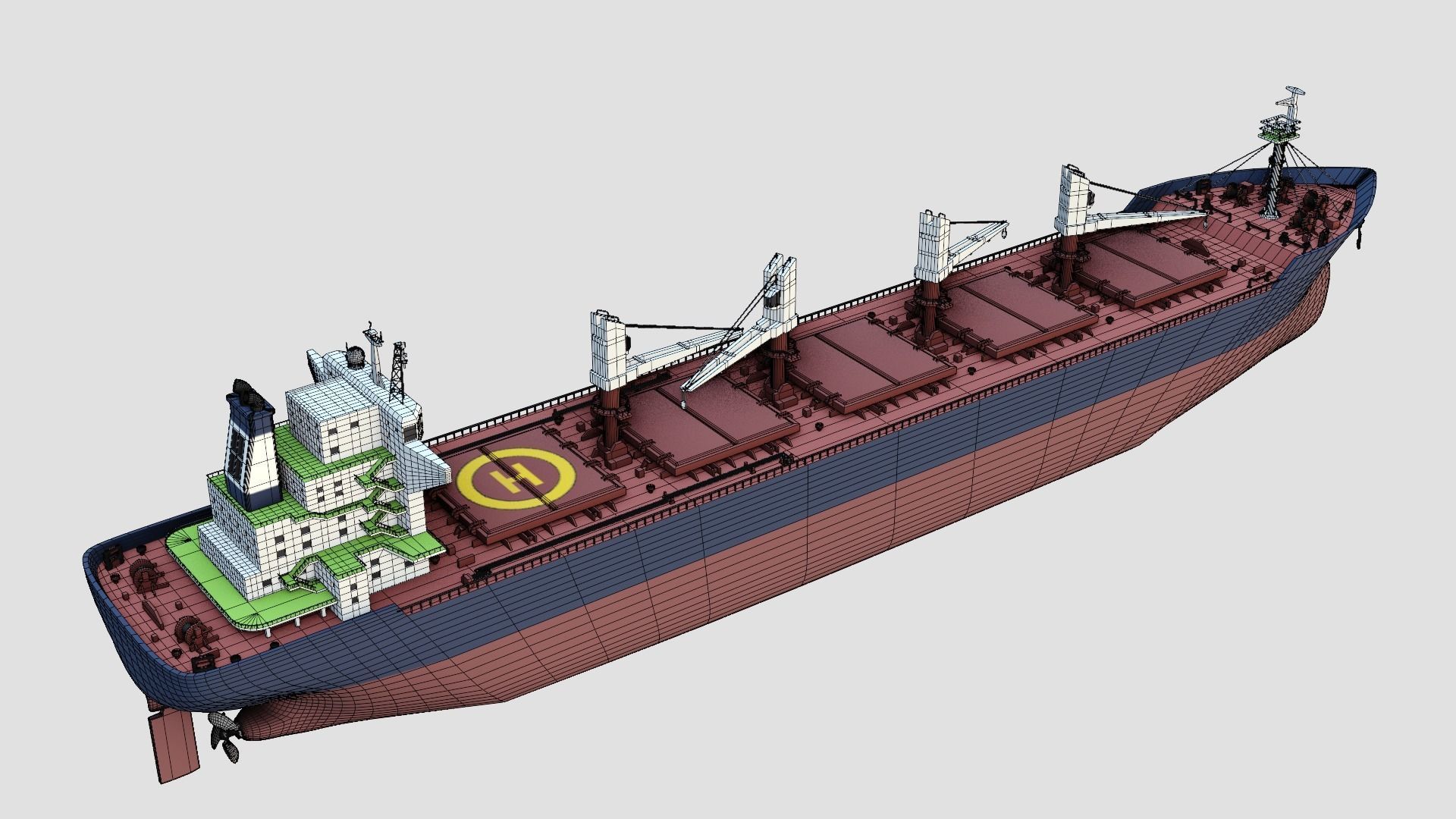 Bulk Ship 3D model_5