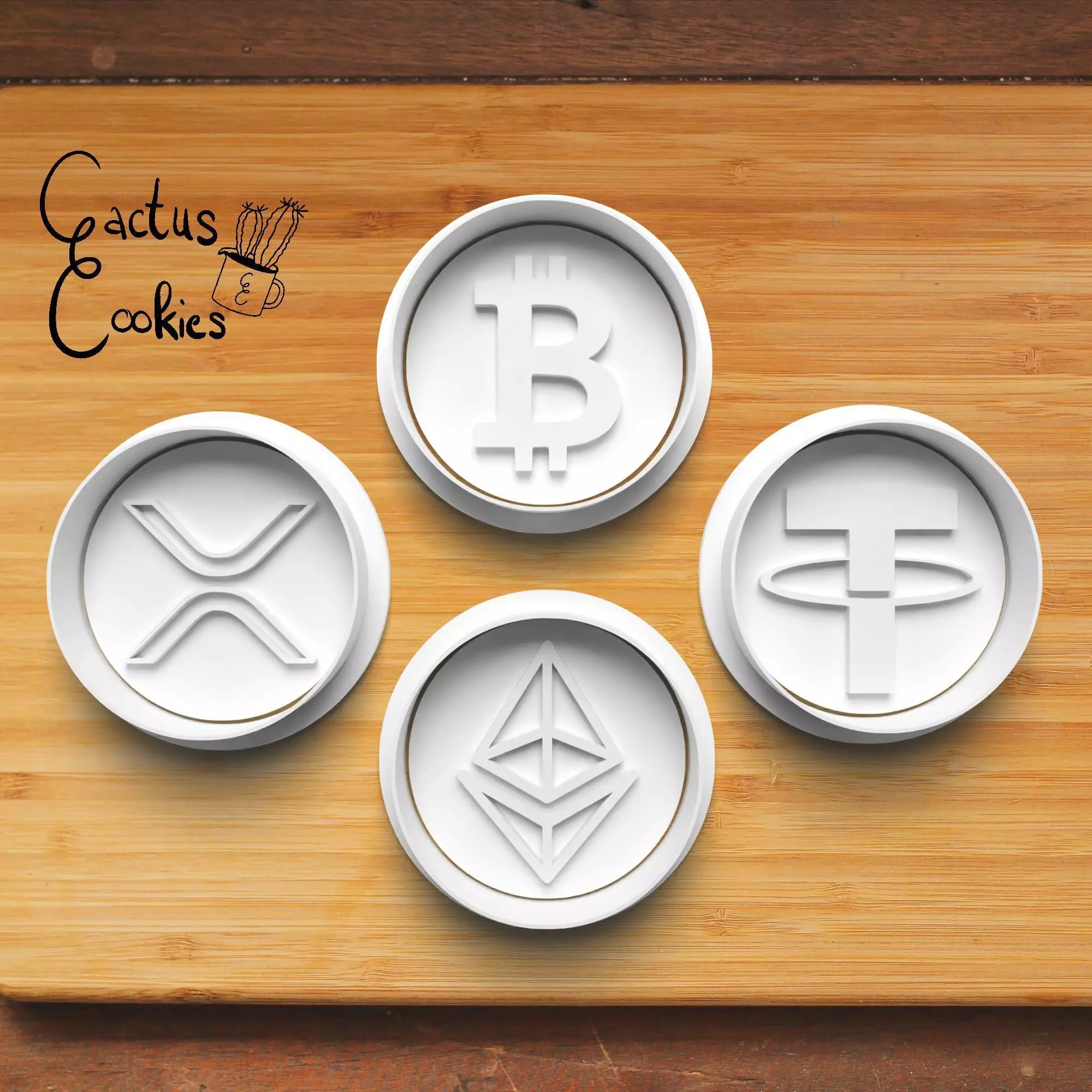 Crypto Currency Cookie Cutter Stl File for 3d Printer 0433 3D print model_0