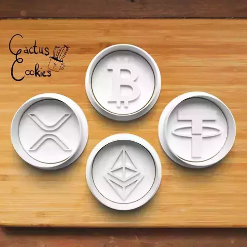 Crypto Currency Cookie Cutter Stl File for 3d Printer 0433 3D print model
