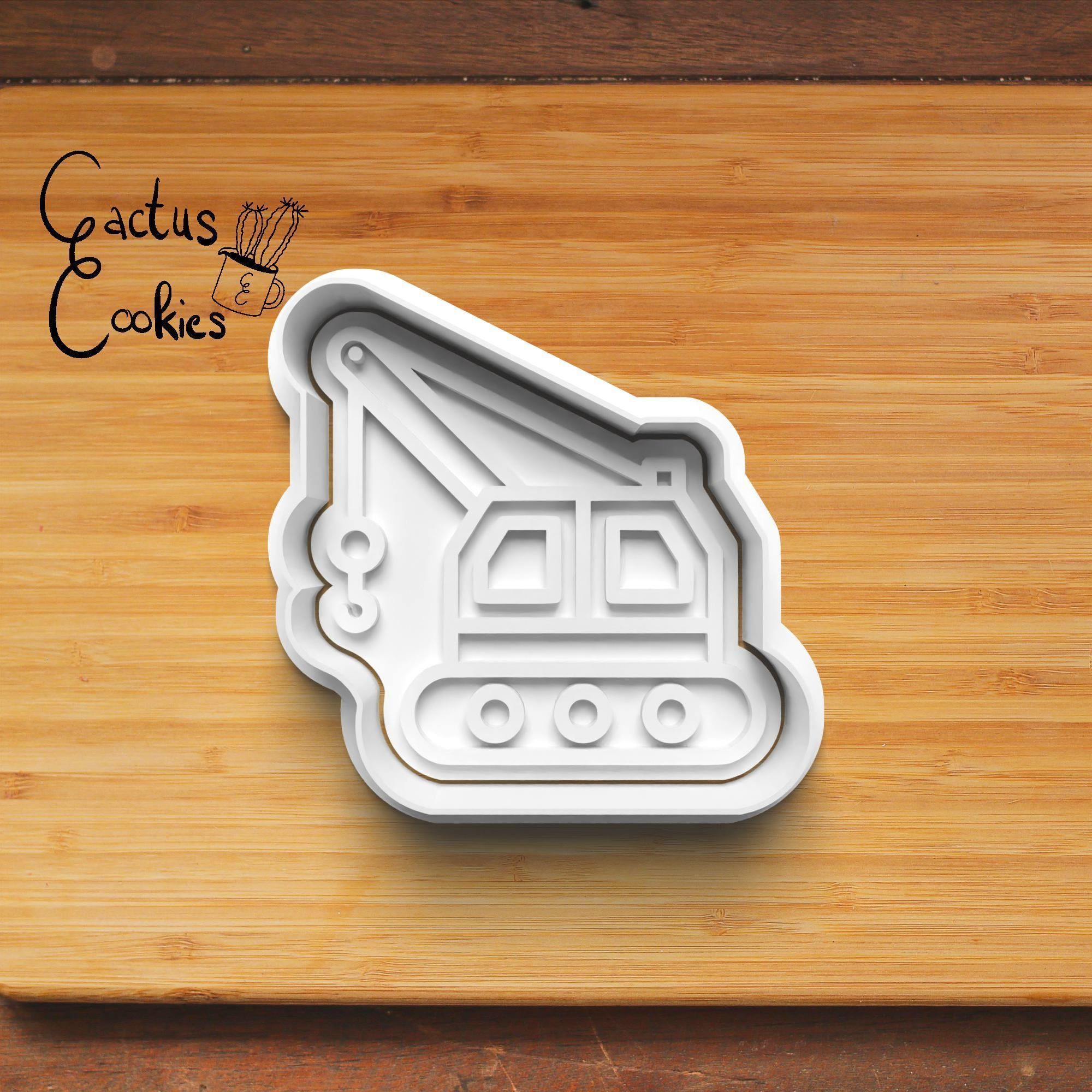 Consruction Vehicles Cookie Cutter Stl File for 3d Printer 0321 3D print model_2