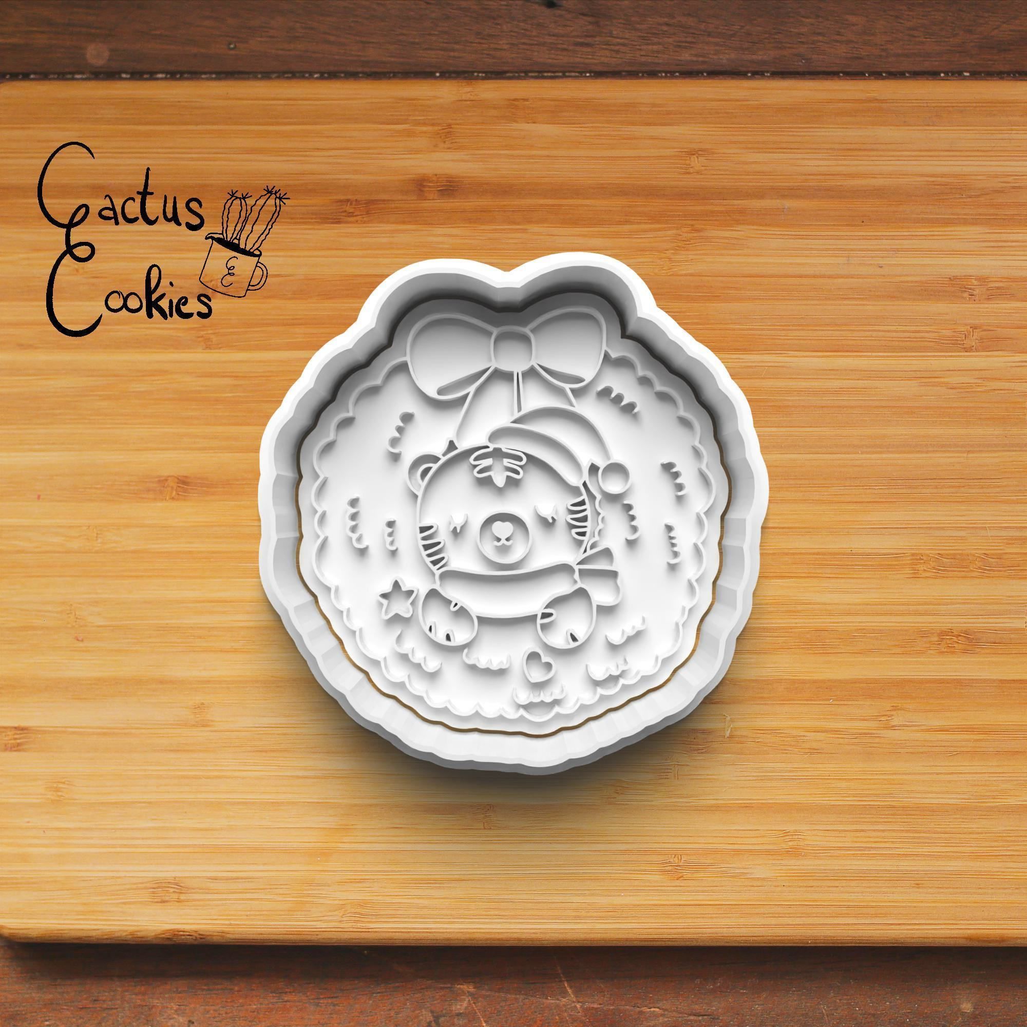 Christmas Tiger Cookie Cutter Stl File for 3d Printer 0172 3D print model_3