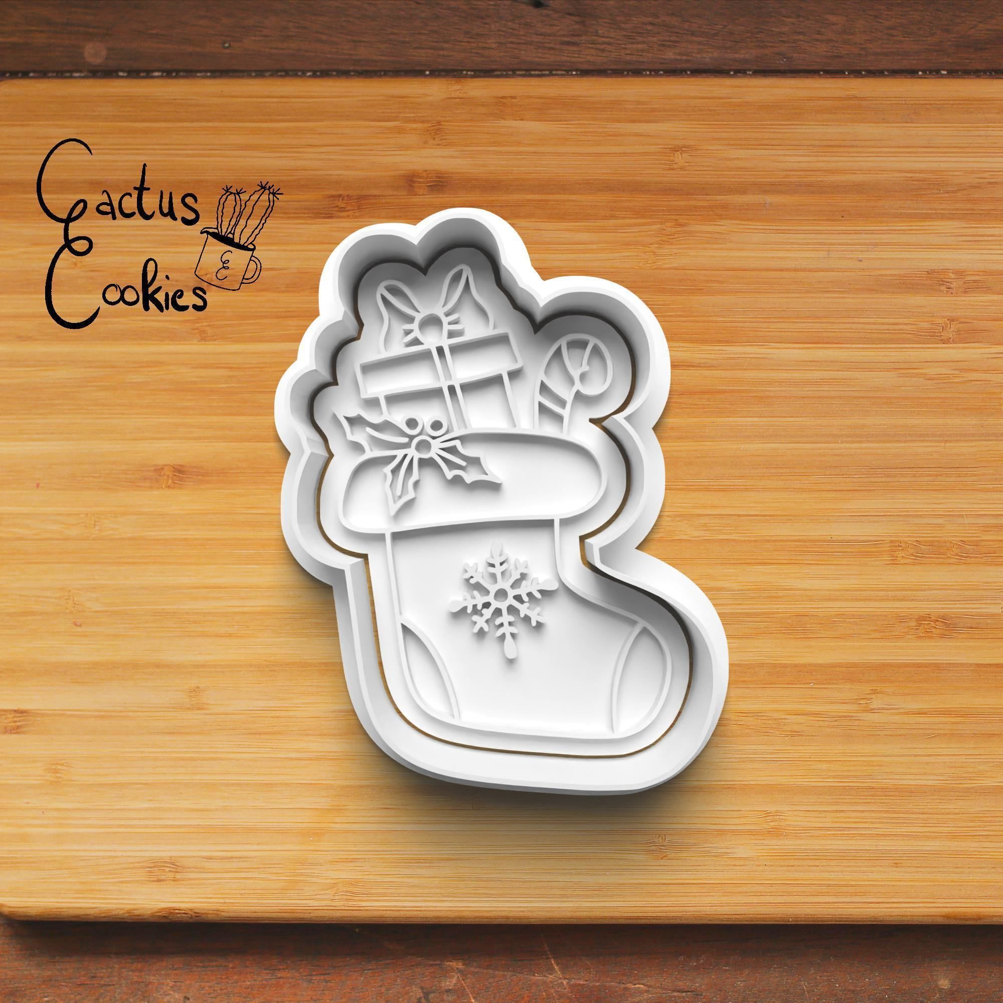 Christmas Socks Cookie Cutter Stl File for 3d Printer 0485 3D print model_5