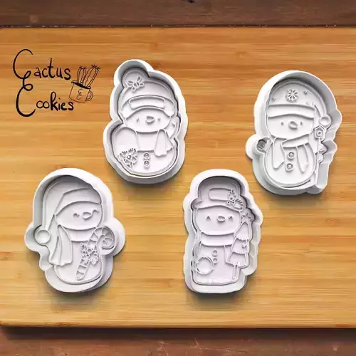 Christmas Snowman Cookie Cutter Stl File for 3d Printer 0016 3D print model Christmas Snowman Cookie Cutter Stl File for 3d Printer 0016 3D print model