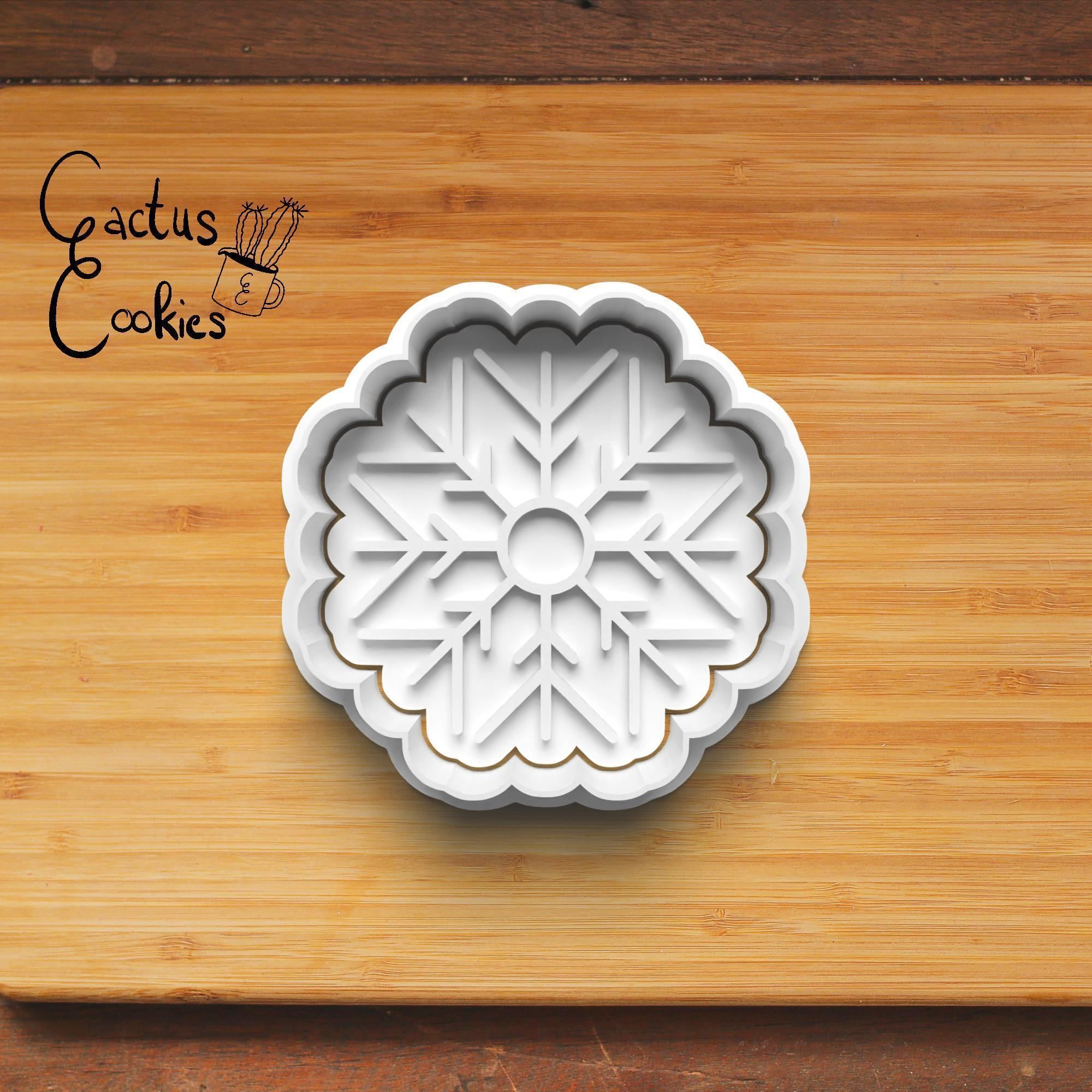 Christmas Snow Flakes Cookie Cutter Stl File for 3d Printer 0463 3D print model_5