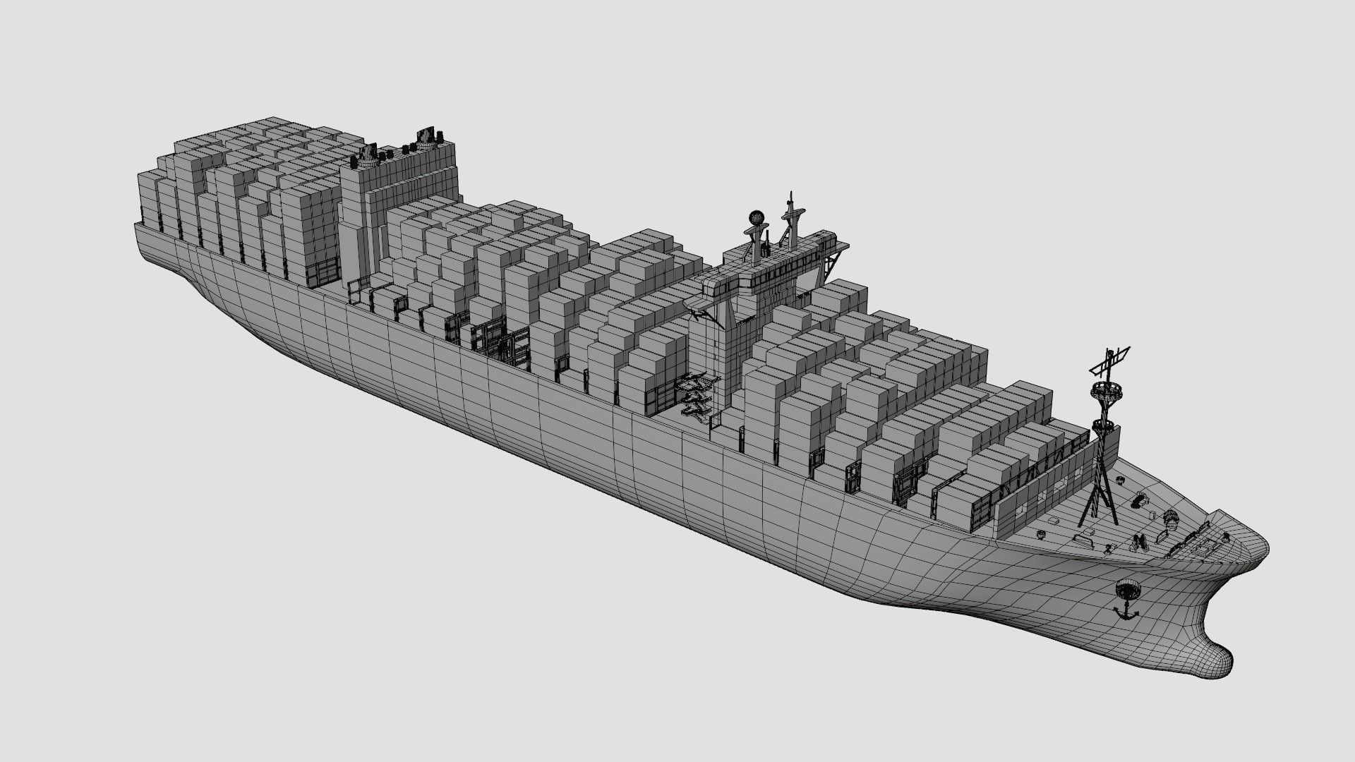 Containers Ship 3D model_7