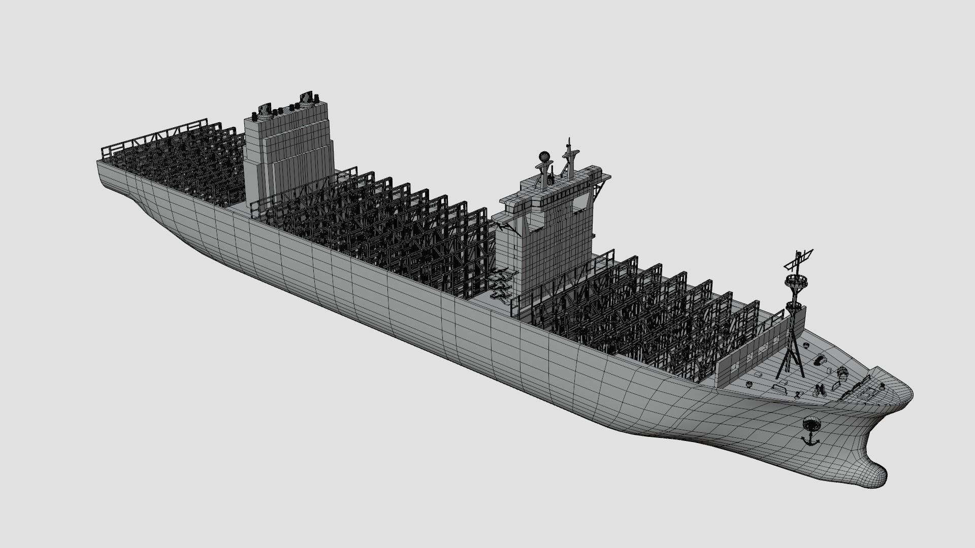 Containers Ship 3D model_8
