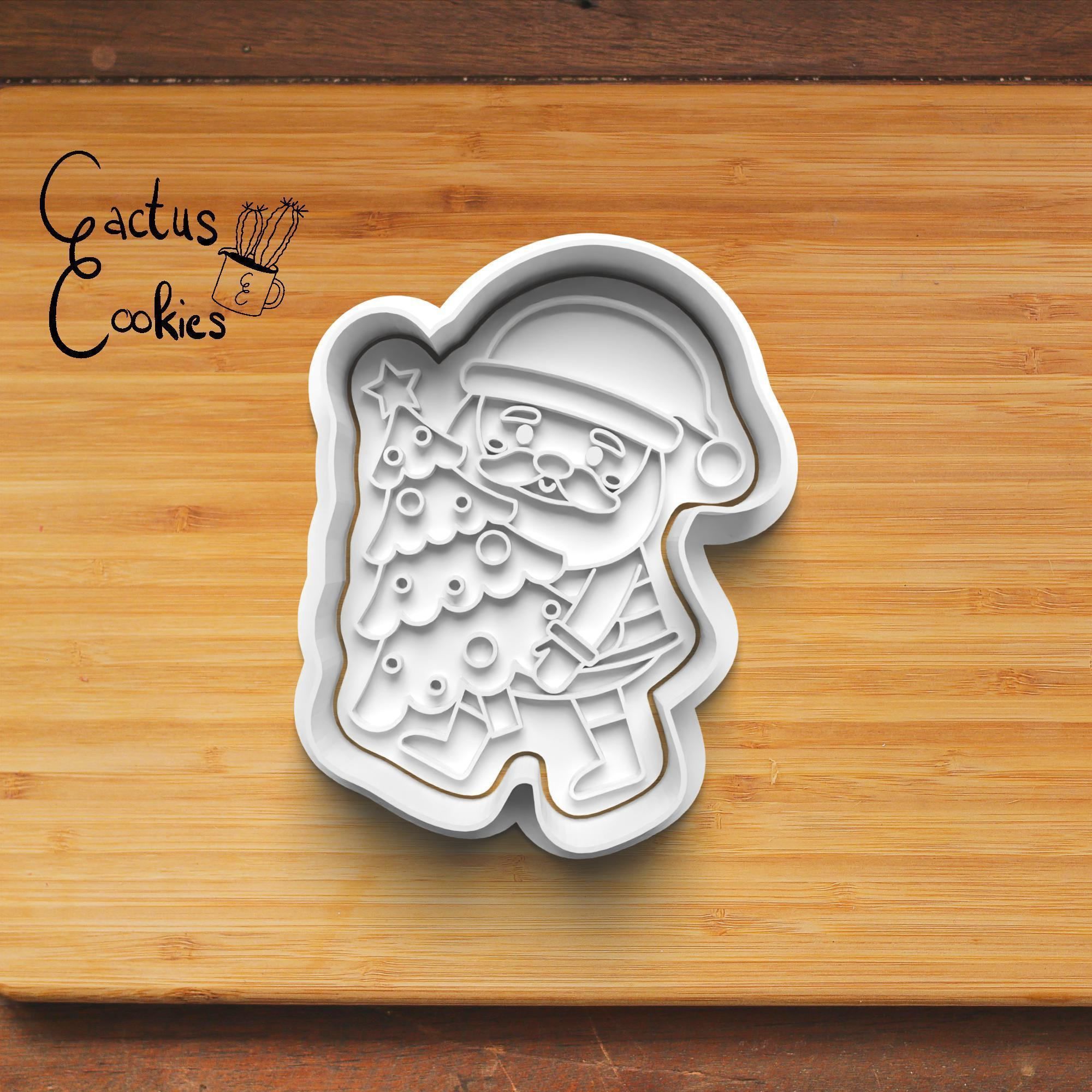 Christmas Santa Cookie Cutter Stl File for 3d Printer 0013 3D print model_5