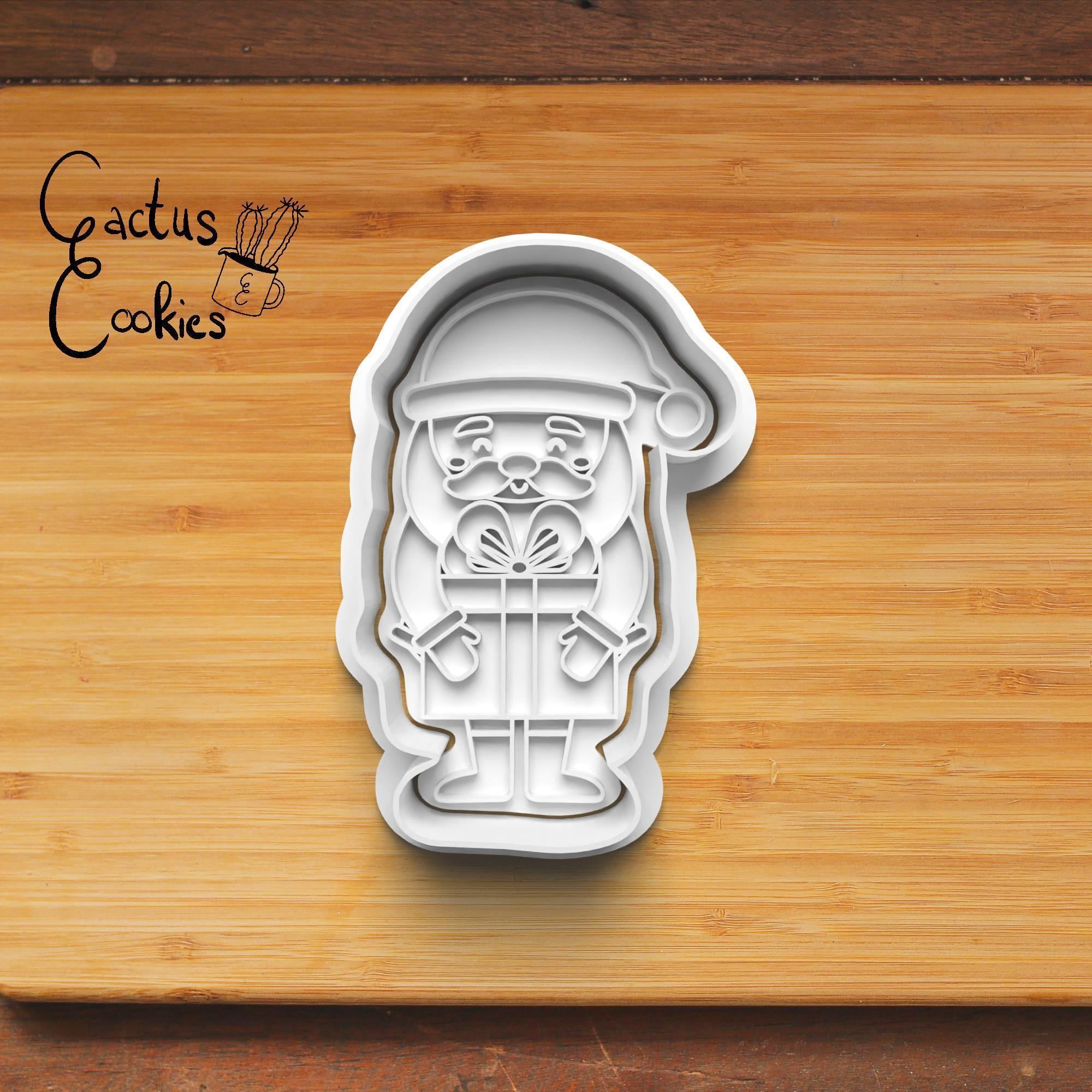 Christmas Santa Cookie Cutter Stl File for 3d Printer 0013 3D print model_3