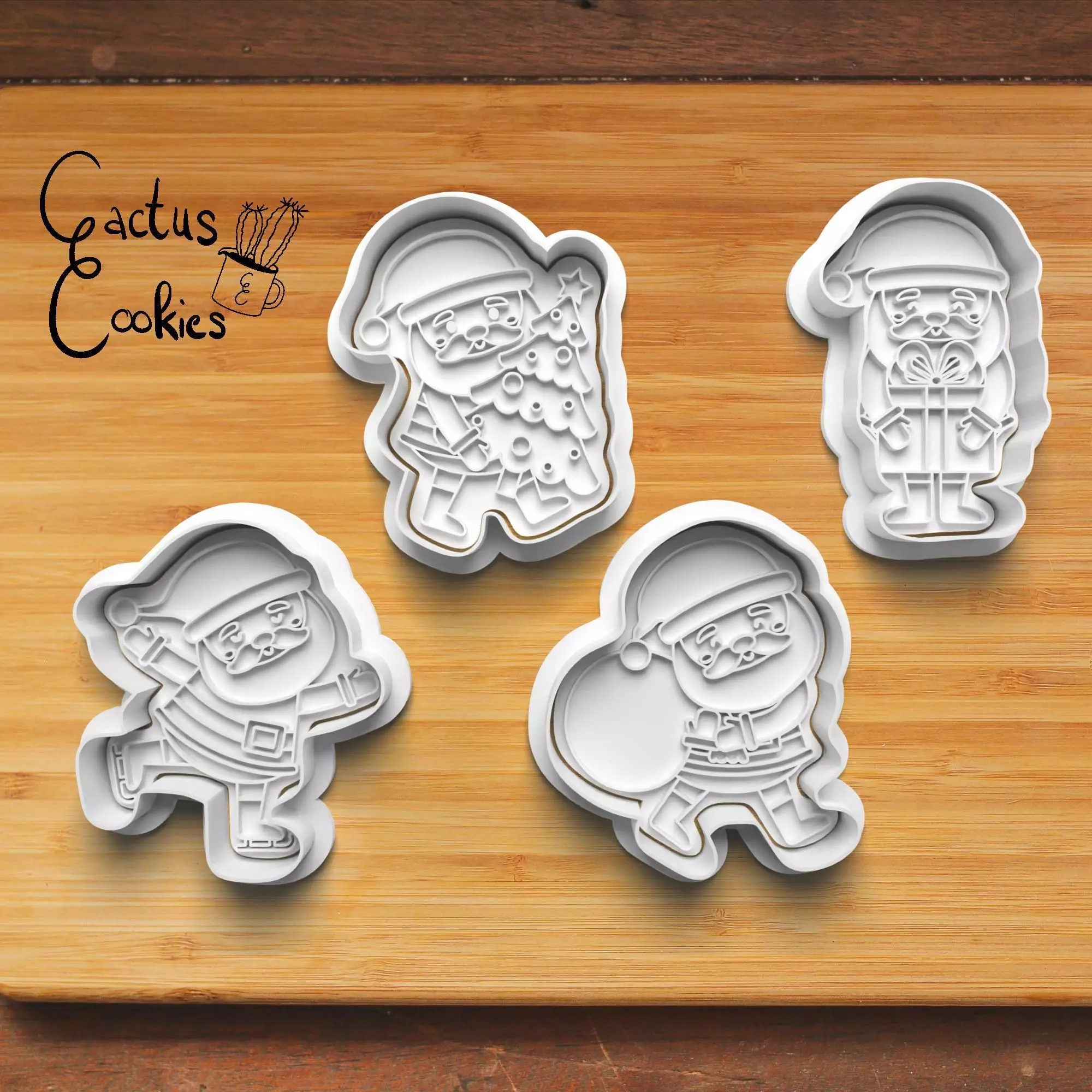 Christmas Santa Cookie Cutter Stl File for 3d Printer 0013 3D print model_0