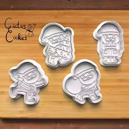 Christmas Santa Cookie Cutter Stl File for 3d Printer 0013 3D print model Christmas Santa Cookie Cutter Stl File for 3d Printer 0013 3D print model