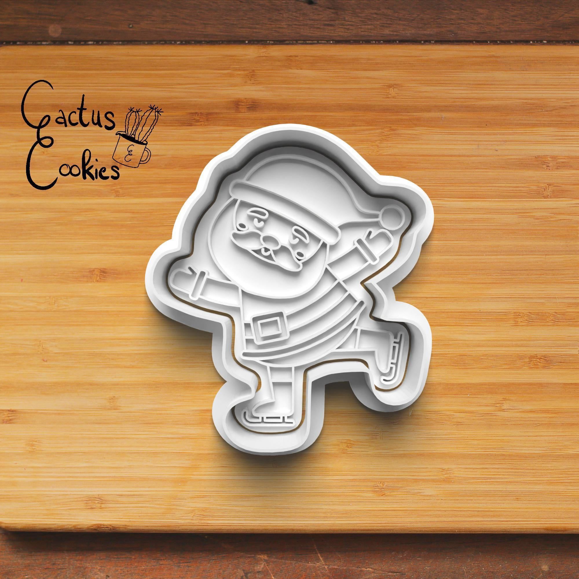Christmas Santa Cookie Cutter Stl File for 3d Printer 0013 3D print model_2