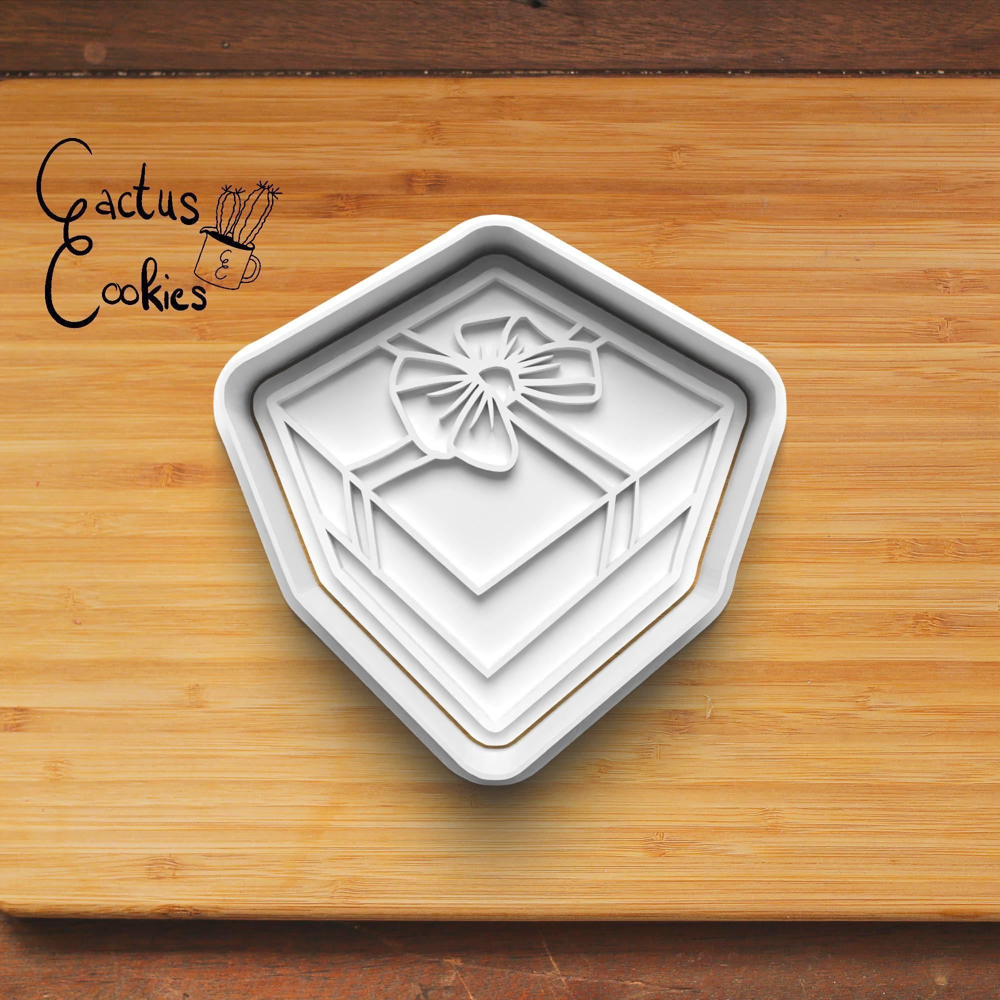 Christmas Present Cookie Cutter Stl File for 3d Printer 0175 3D print model_5