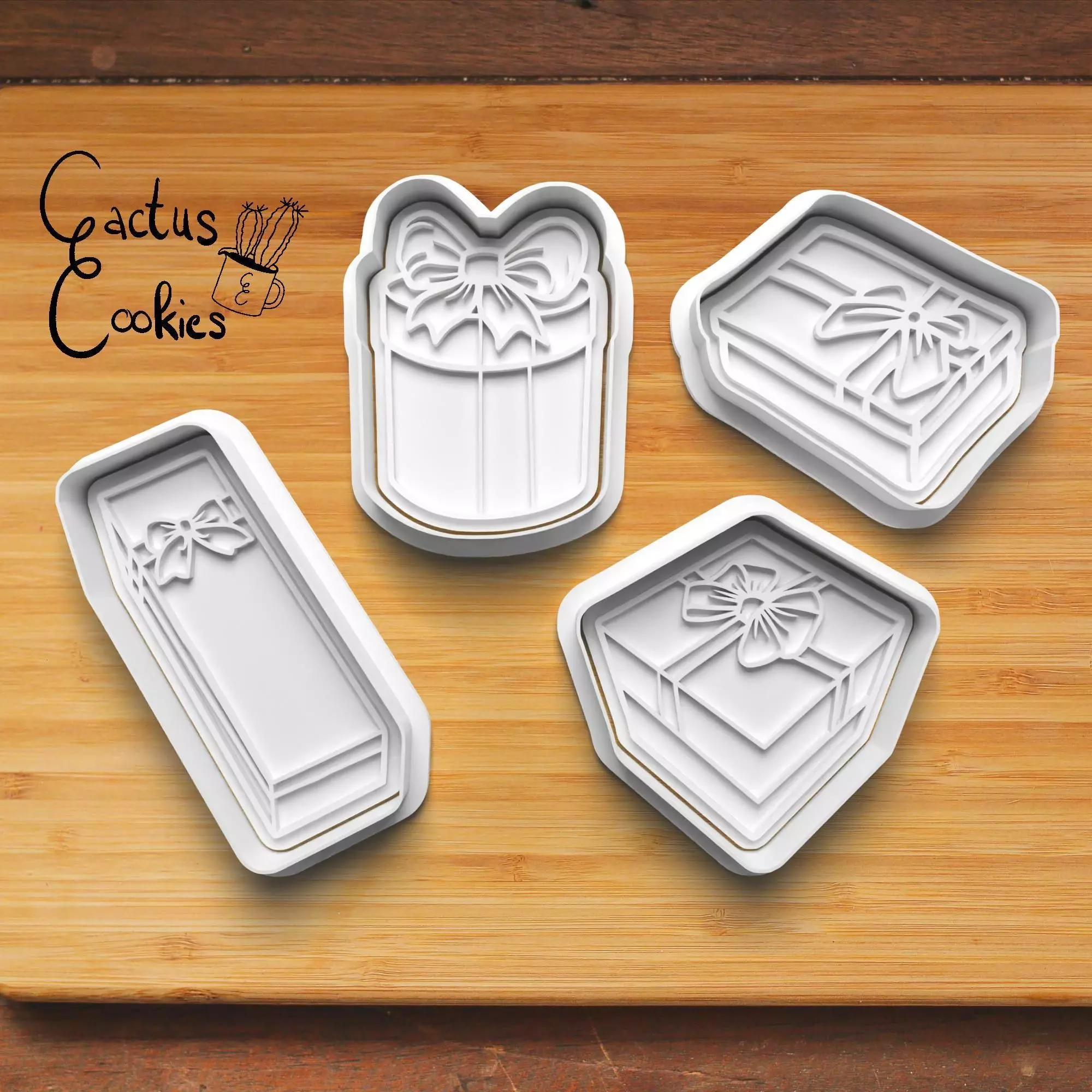 Christmas Present Cookie Cutter Stl File for 3d Printer 0175 3D print model_0