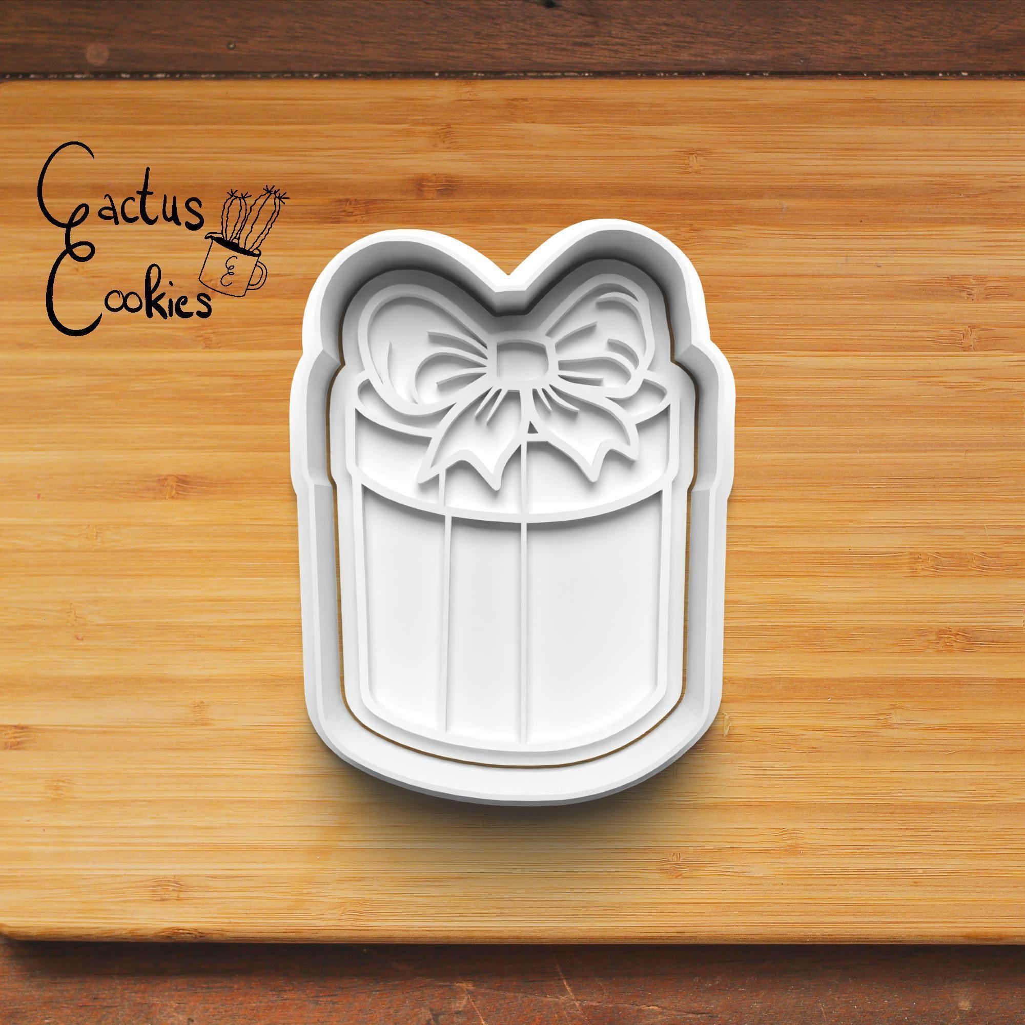 Christmas Present Cookie Cutter Stl File for 3d Printer 0175 3D print model_2