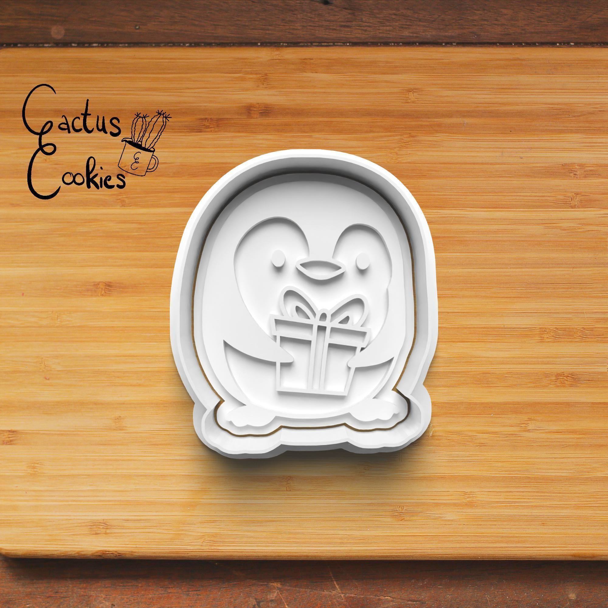 Christmas Penguins Cookie Cutter Stl File for 3d Printer 0174 3D print model_4