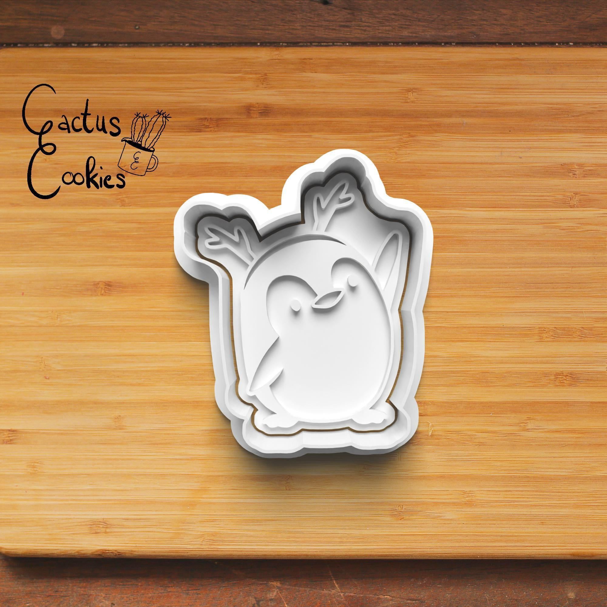 Christmas Penguins Cookie Cutter Stl File for 3d Printer 0174 3D print model_5