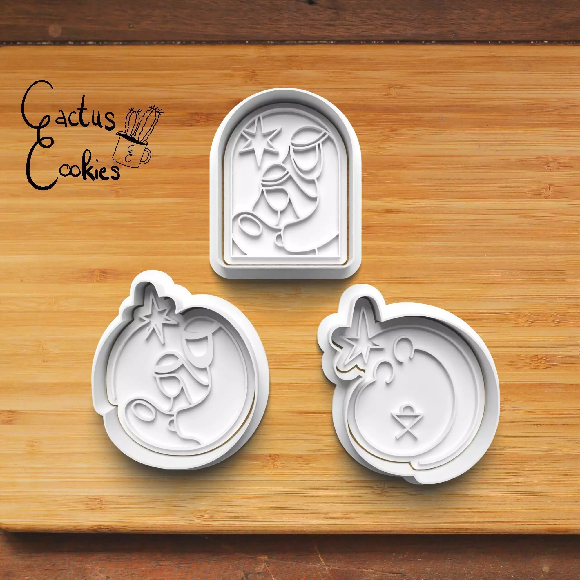 Christmas Nativity Cookie Cutter Stl File for 3d Printer 0486 3D print model_0