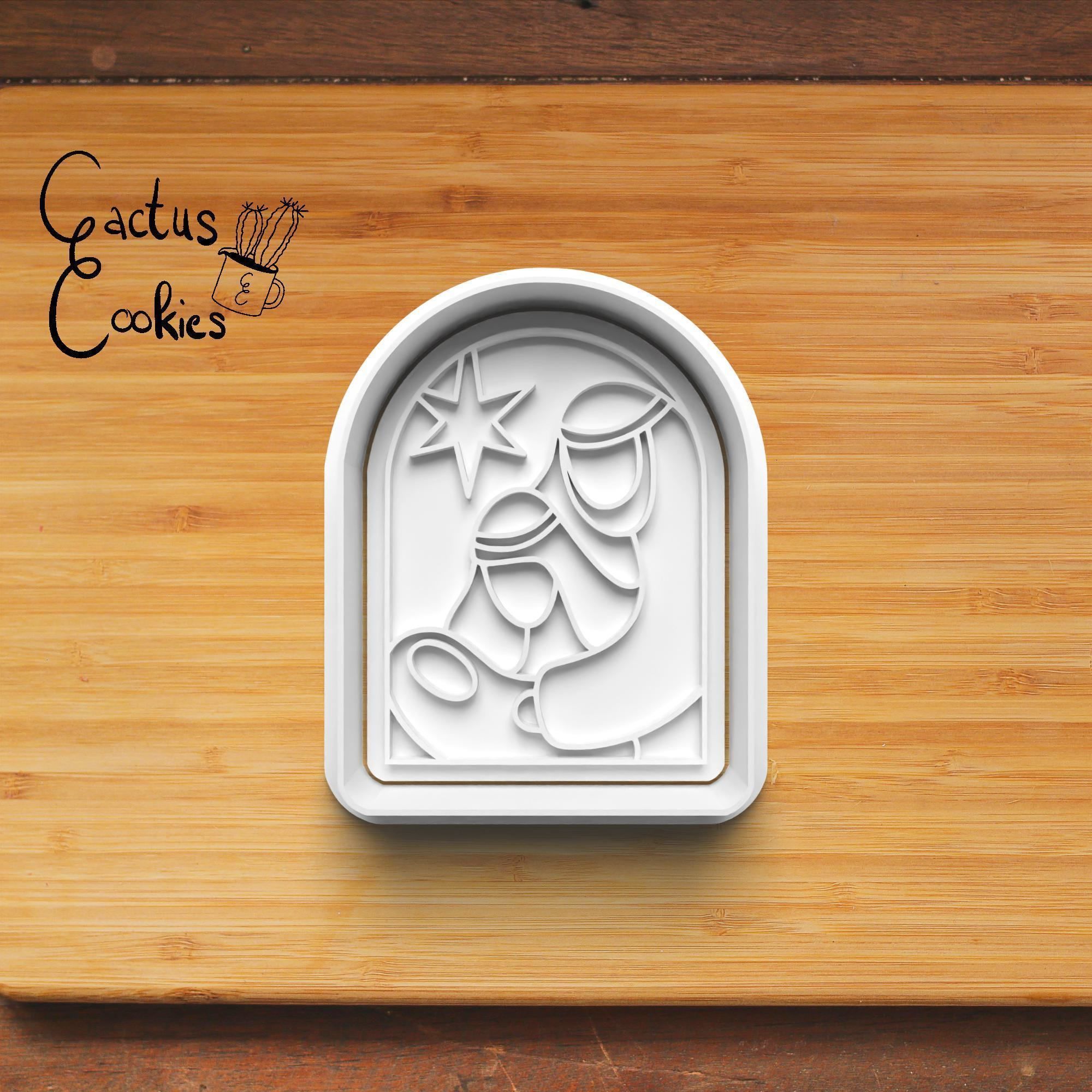 Christmas Nativity Cookie Cutter Stl File for 3d Printer 0486 3D print model_3