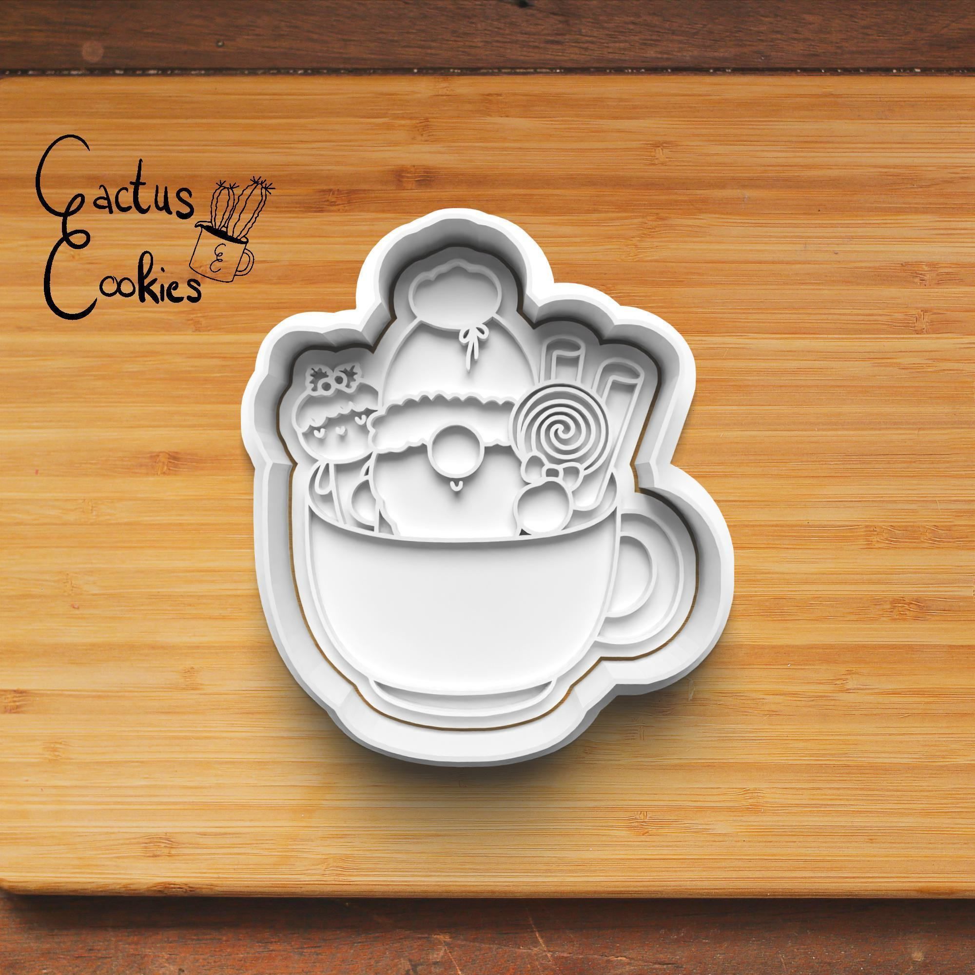 Christmas Gnome Cup Cookie Cutter Stl File for 3d Printer 0173 3D print model_5