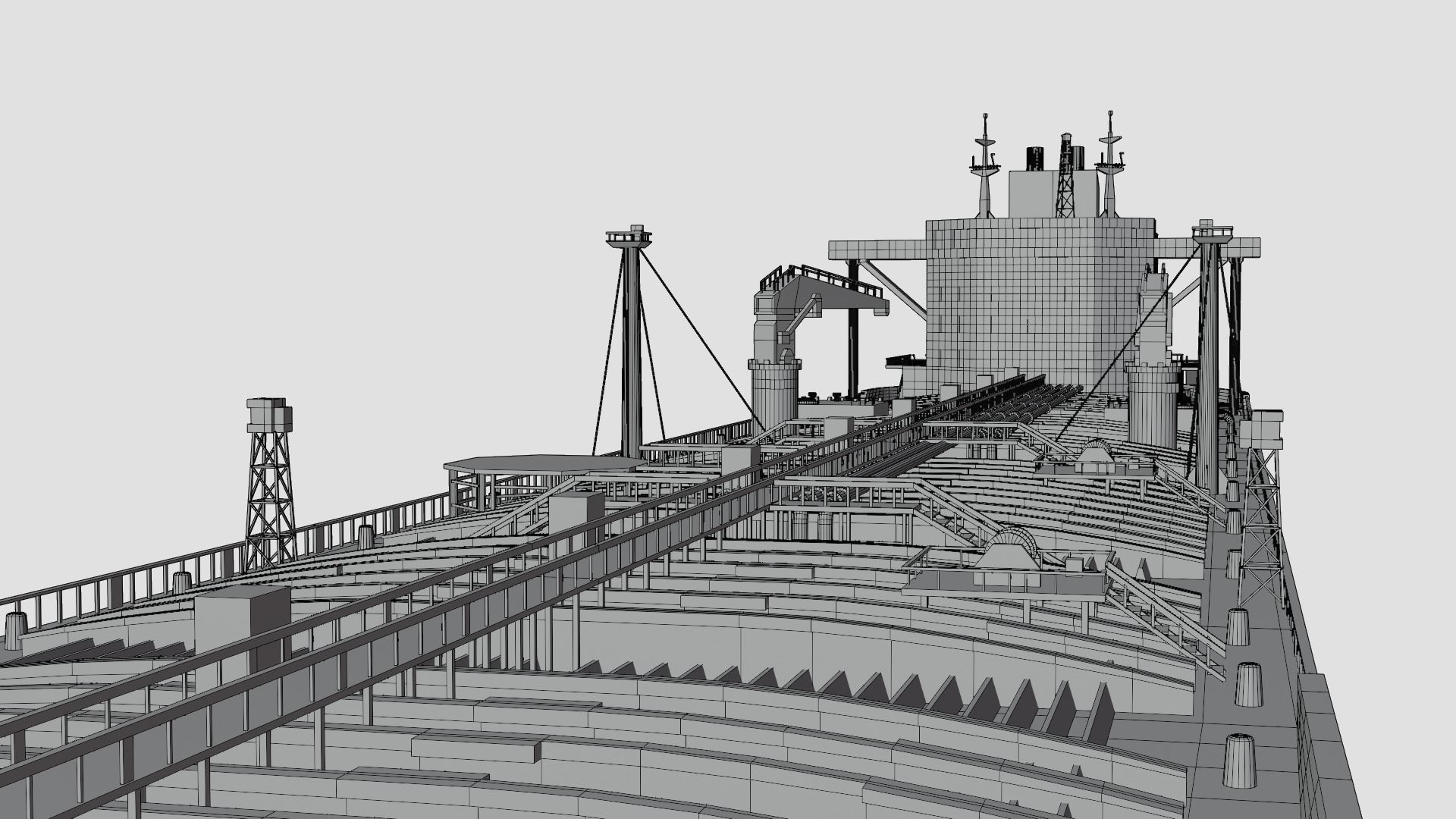 Oil tanker Ship 3D model_9