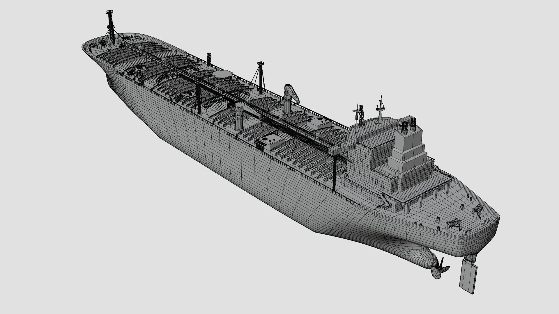 Four types of cargo ships 3D Model Collection_15