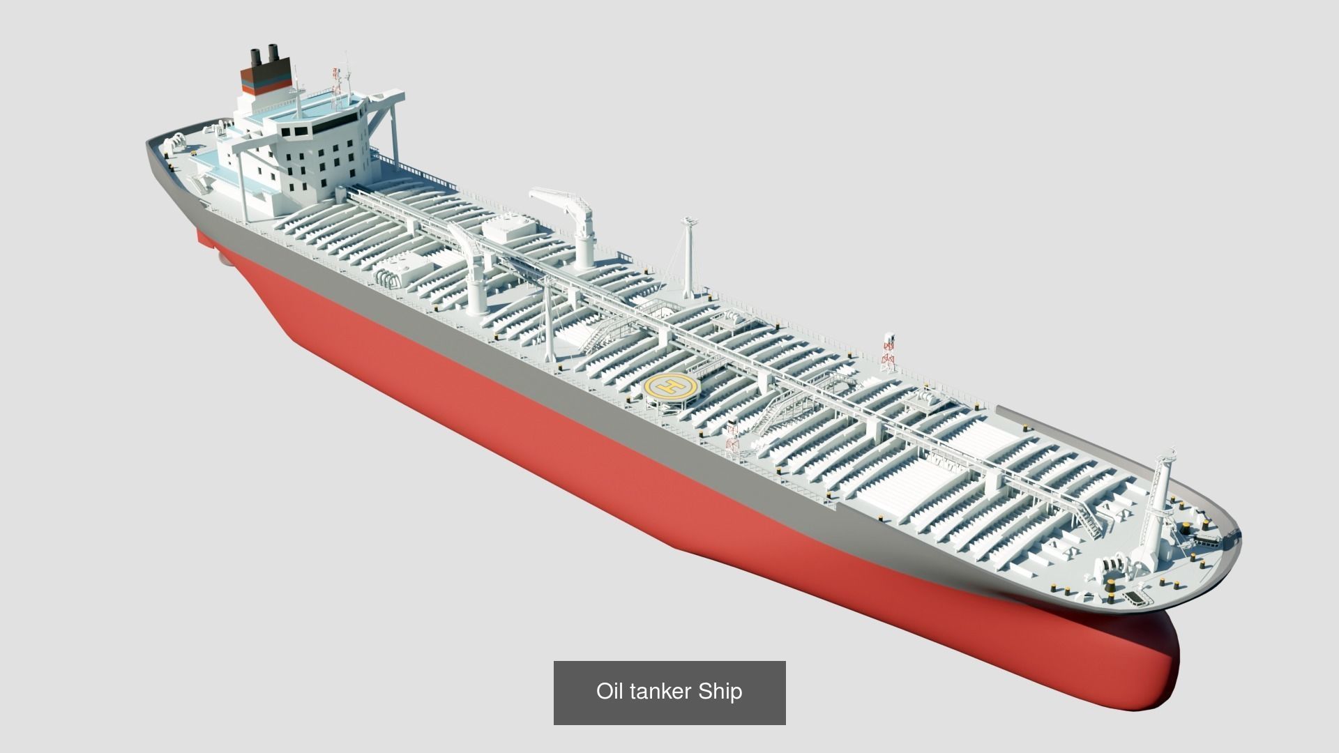 Four types of cargo ships 3D Model Collection_5