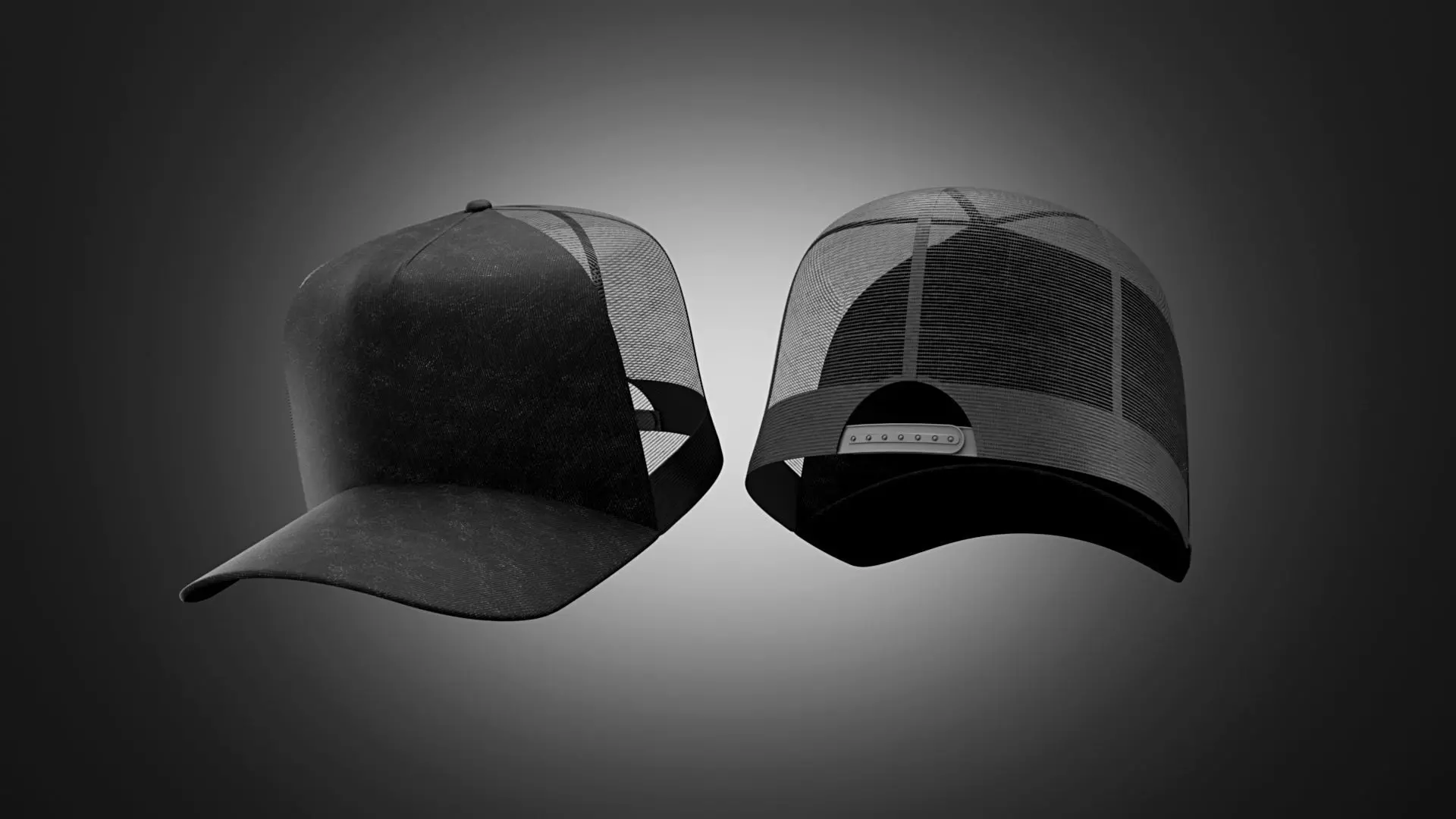 Trucker Cap with textures 3D model