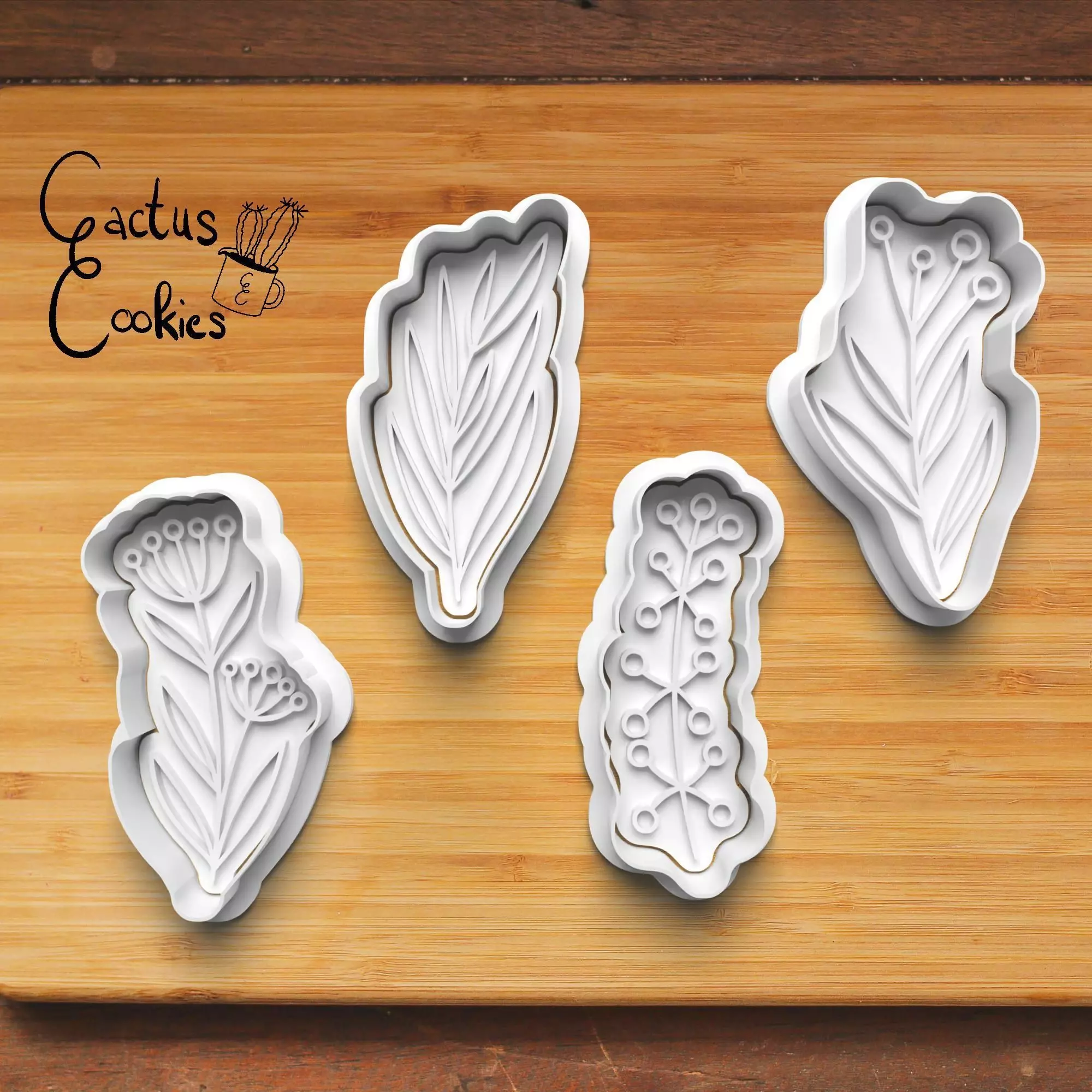 Flower Cookie Cutter Stl File for 3d Printer 0459-22 3D print model_0