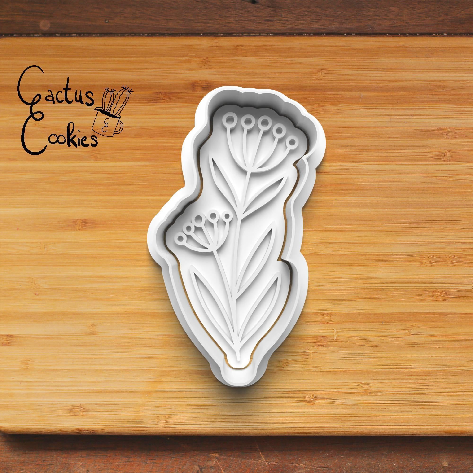 Flower Cookie Cutter Stl File for 3d Printer 0459-22 3D print model_5