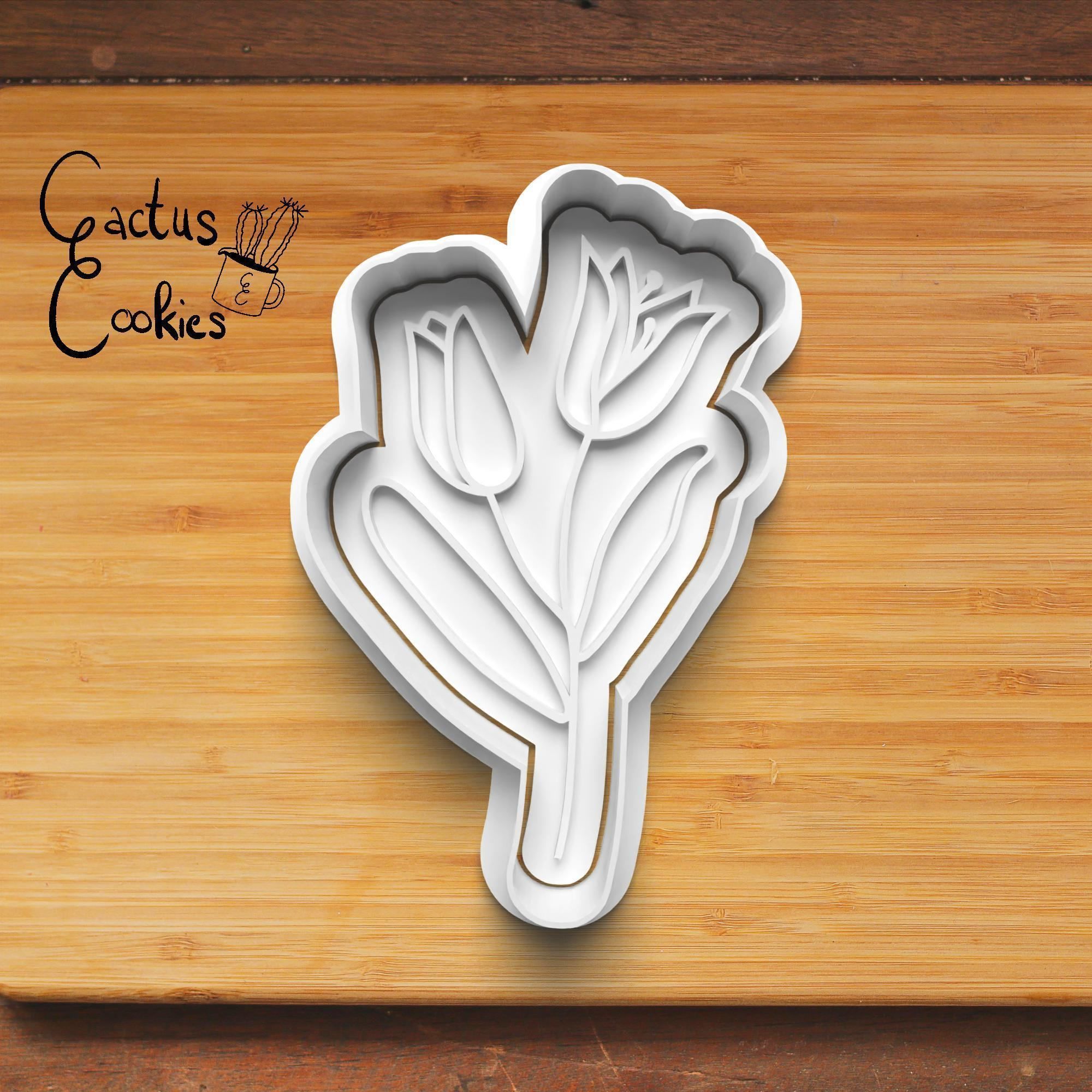 Flower Cookie Cutter Stl File for 3d Printer 0264 3D print model_3