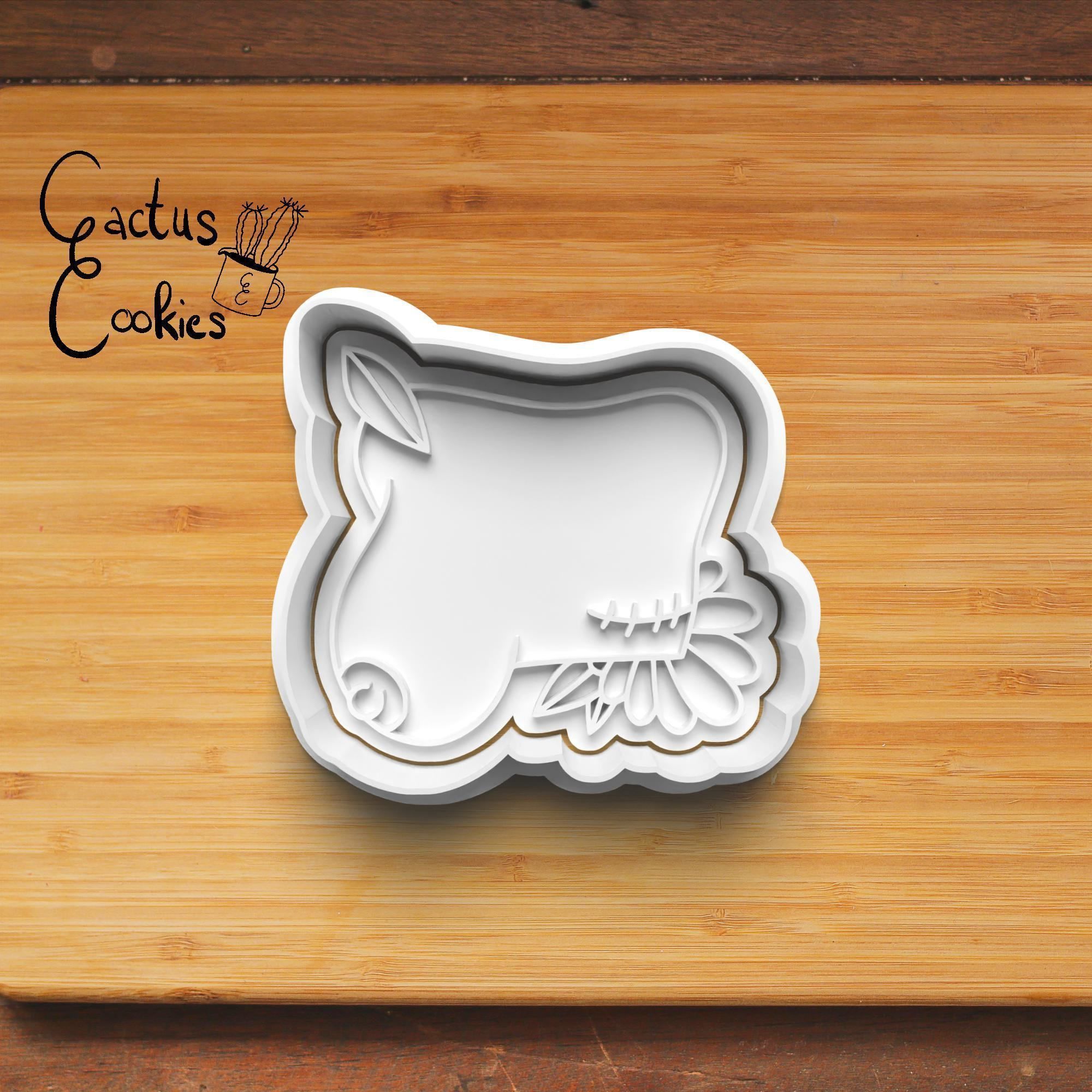 Flower Boobs Cookie Cutter Stl File for 3d Printer 0333 3D print model_4