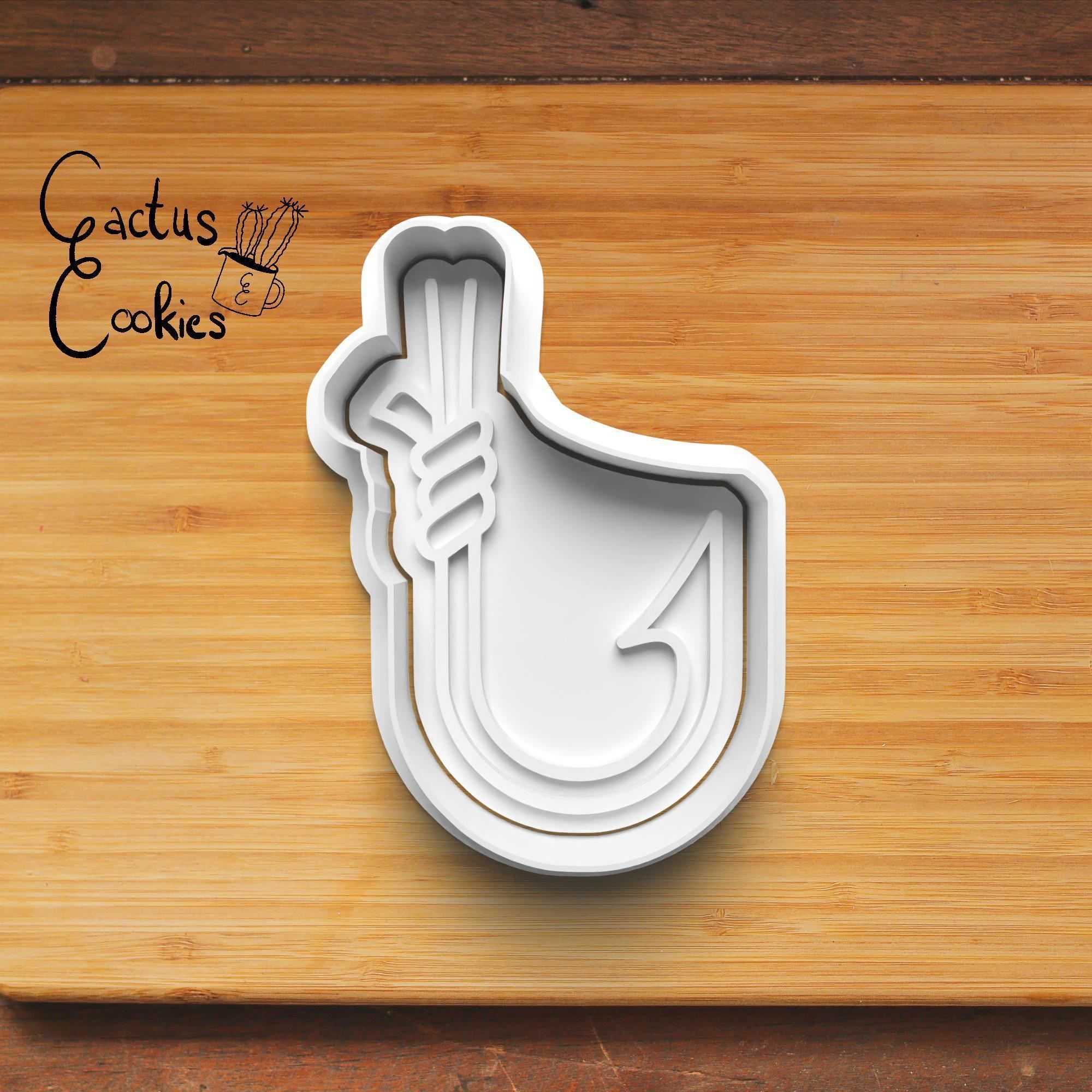 Fishing Cookie Cutter Stl File for 3d Printer 0322 3D print model_2