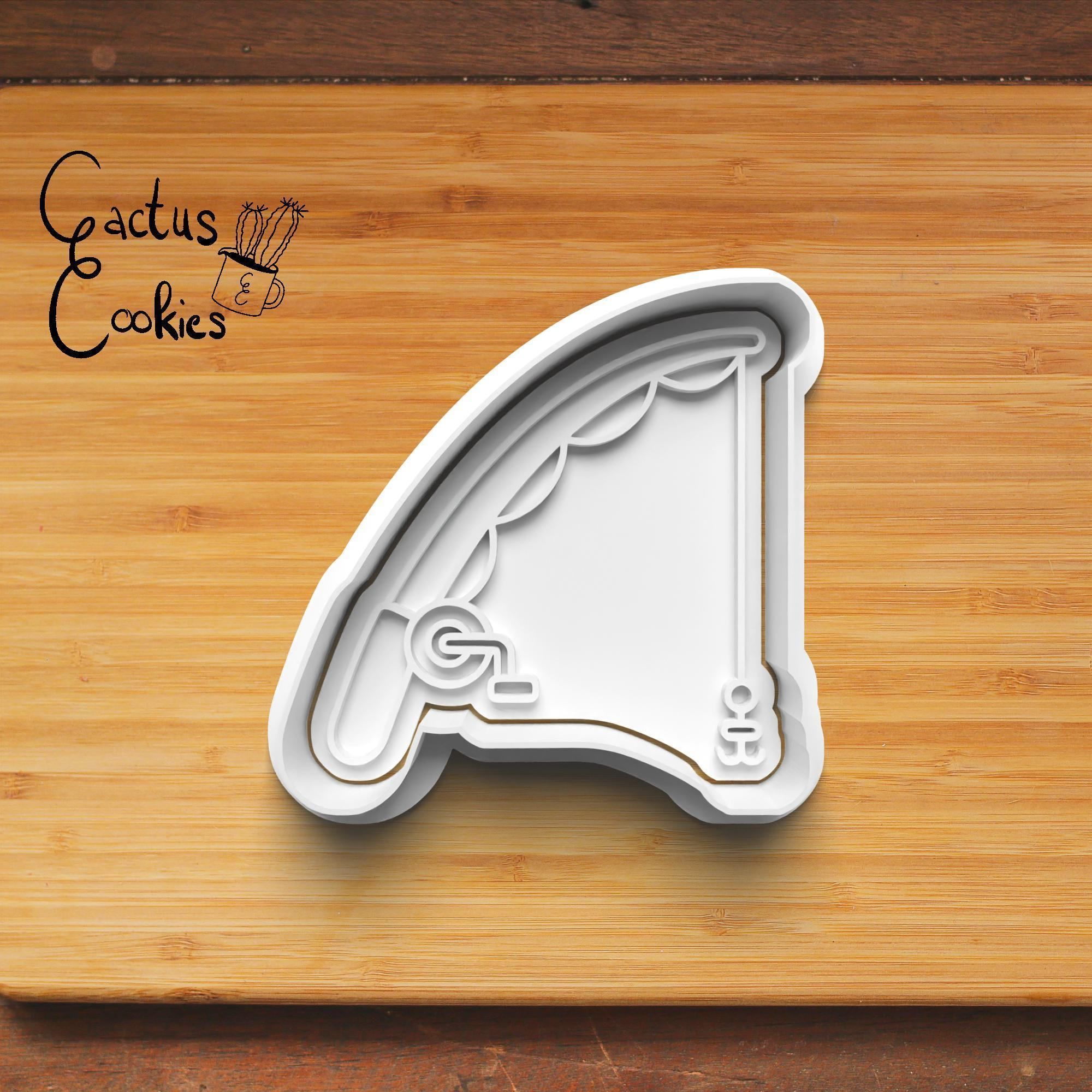 Fishing Cookie Cutter Stl File for 3d Printer 0322 3D print model_3
