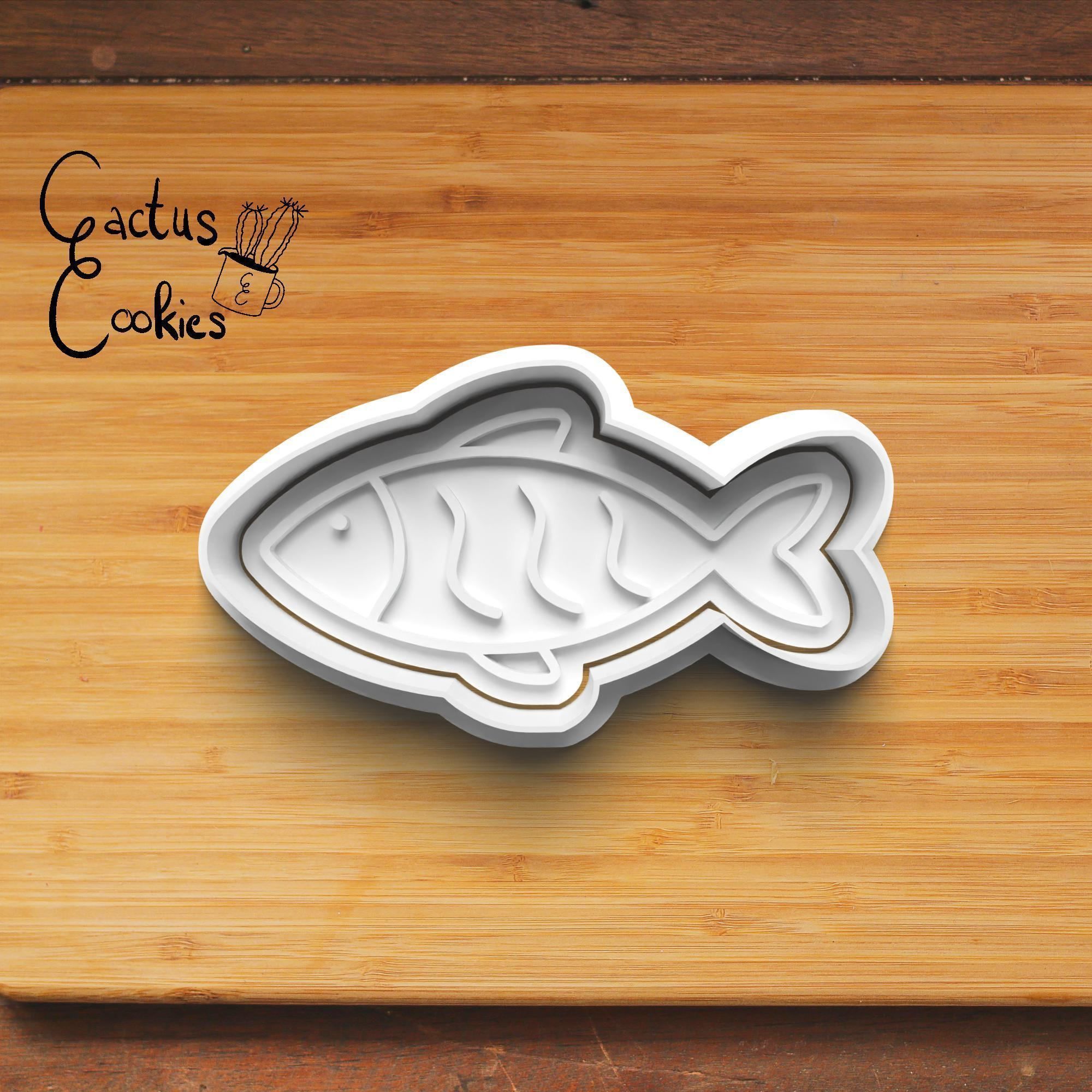 Fishing Cookie Cutter Stl File for 3d Printer 0322 3D print model_5