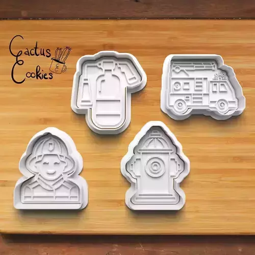 Fire Department Cookie Cutter Stl File for 3d Printer 0306 3D print model Fire Department Cookie Cutter Stl File for 3d Printer 0306 3D print model
