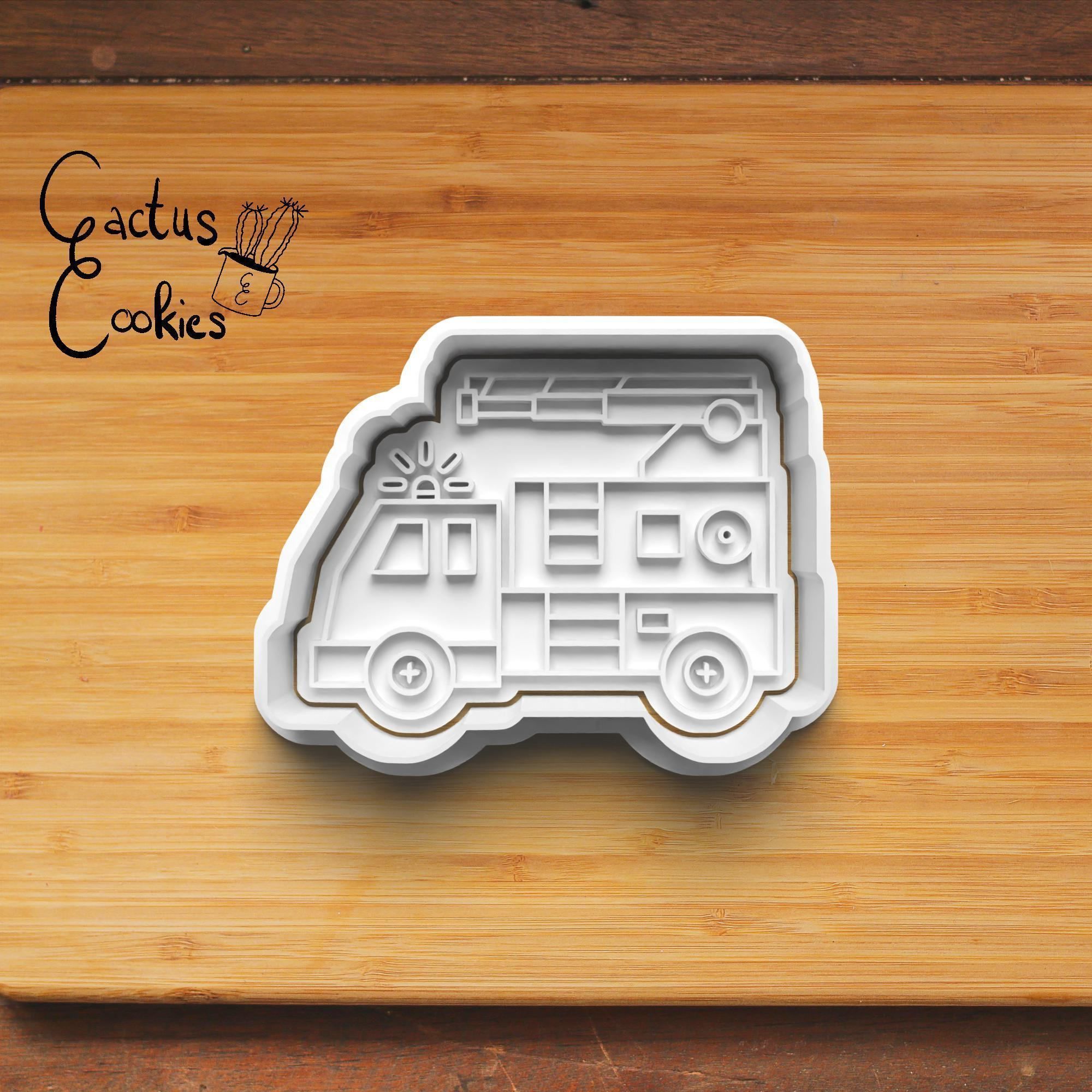 Fire Department Cookie Cutter Stl File for 3d Printer 0306 3D print model_5