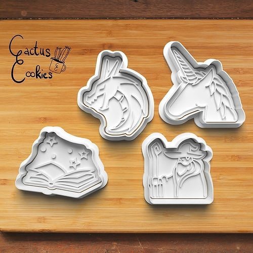 Fairy Tale Cookie Cutter Stl File for 3d Printer 0412 3D print model