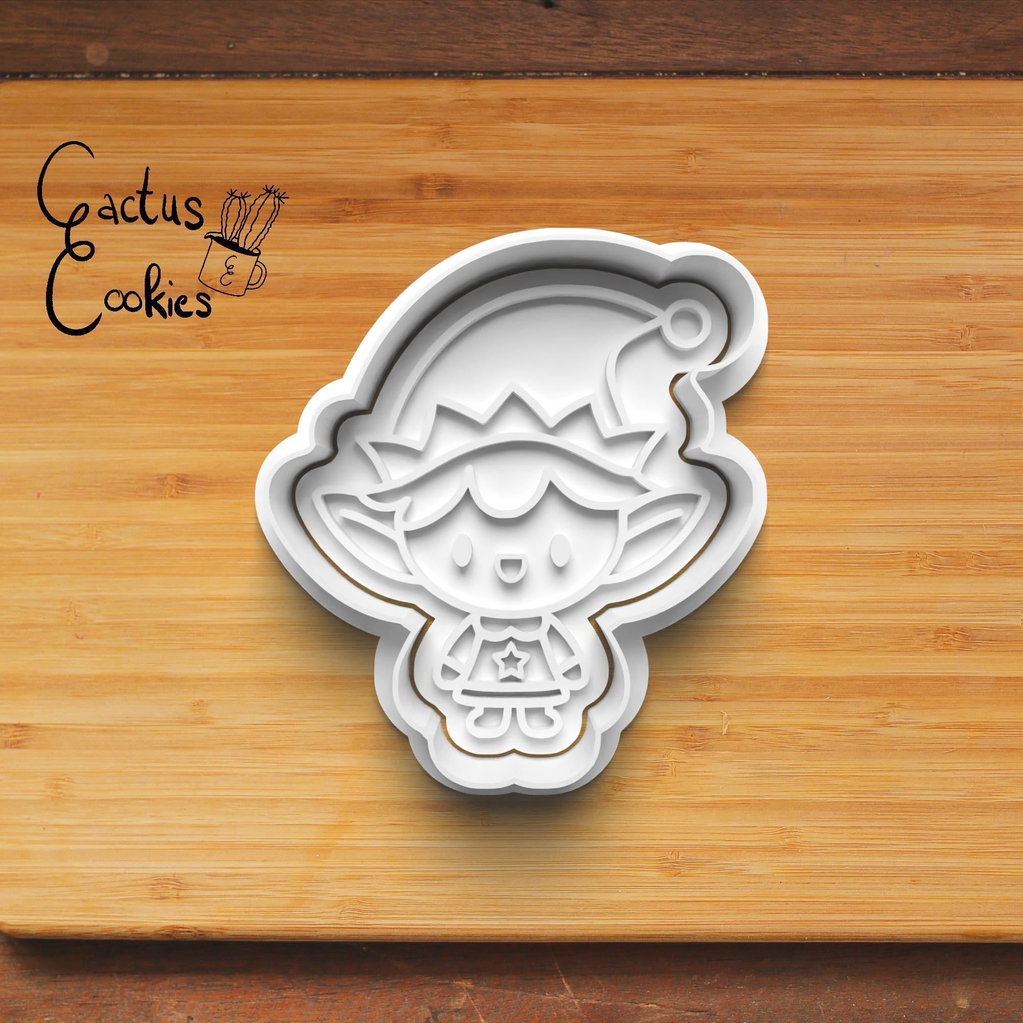 Elf Cookie Cutter Stl File for 3d Printer 0497 3D print model_2