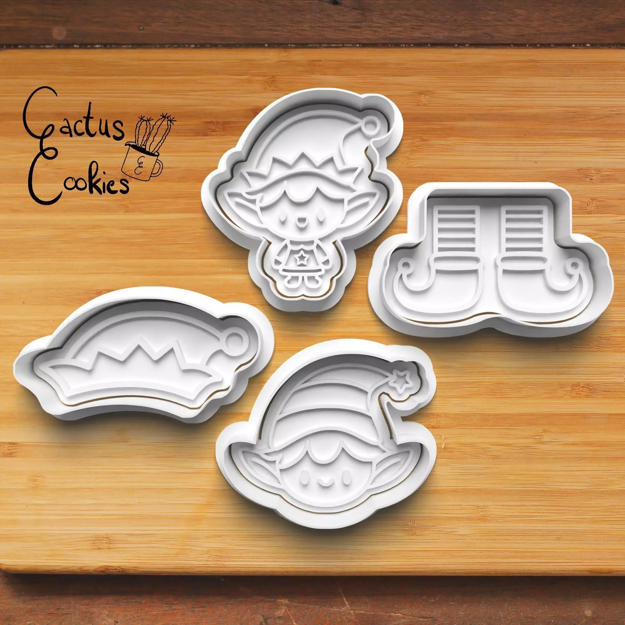 Elf Cookie Cutter Stl File for 3d Printer 0497 3D print model_0